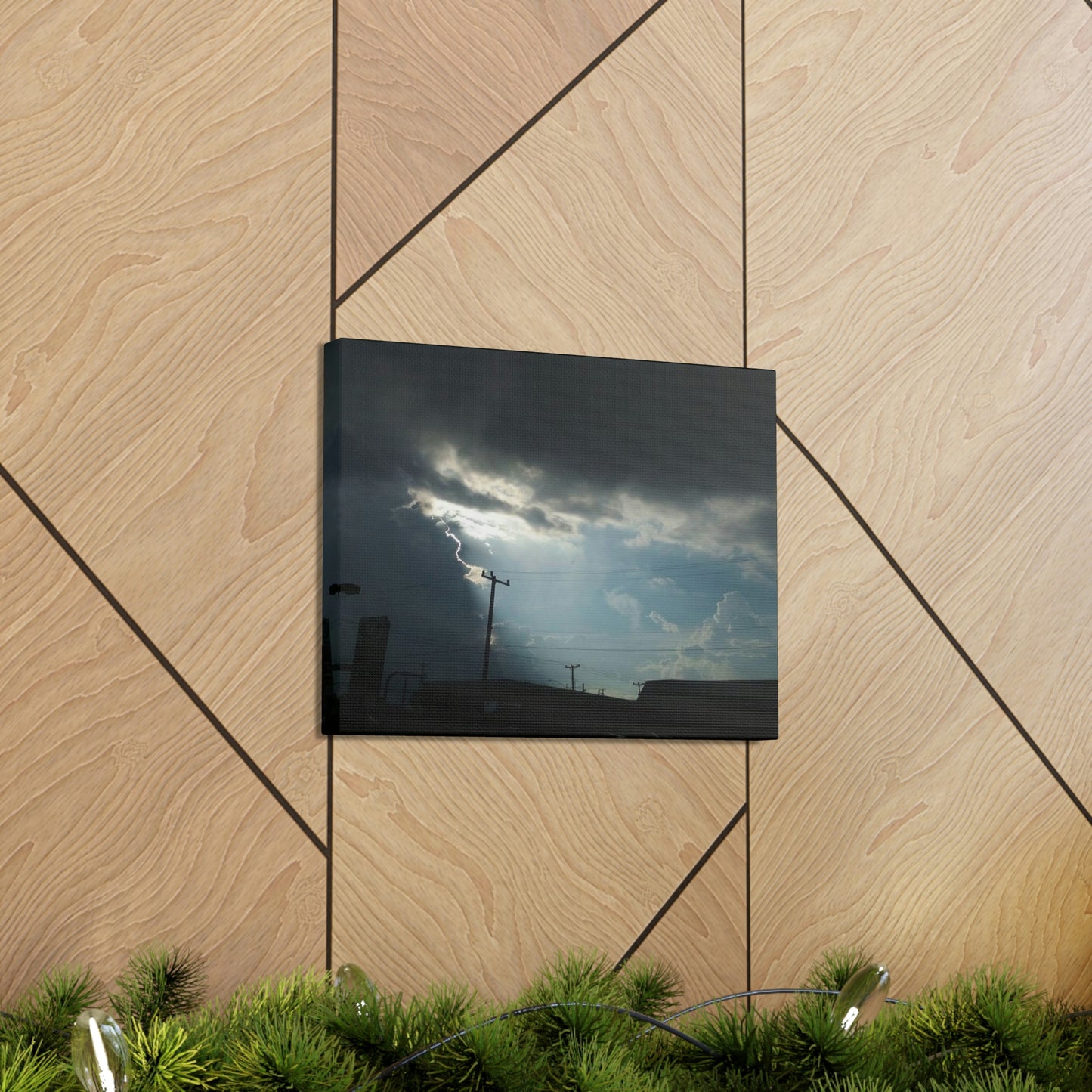 Sun Through Dark Clouds | Wall Art Canvas | Heavens Collection