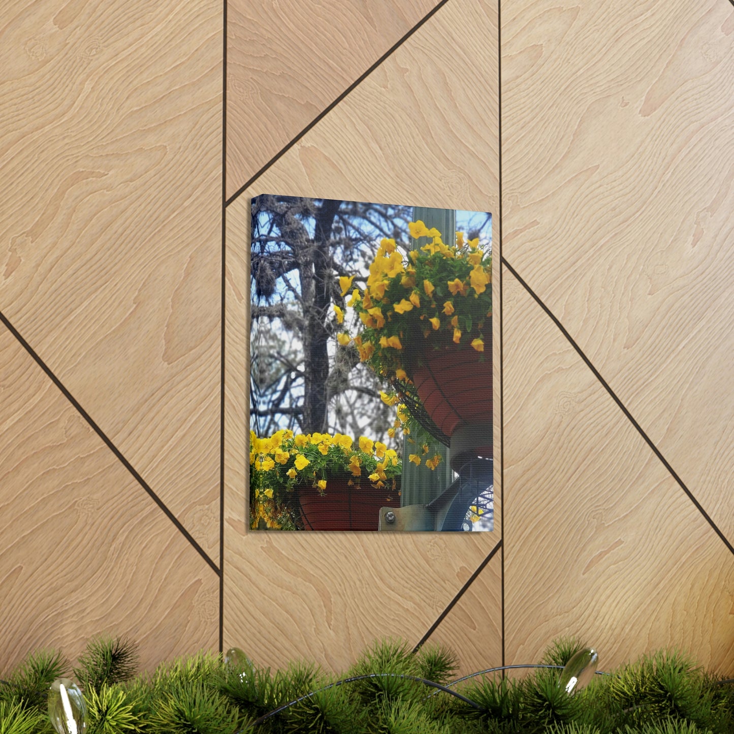 Yellow Pansies Downtown | Wall Art Canvas | High Bloom Collection | Life By Ortavia