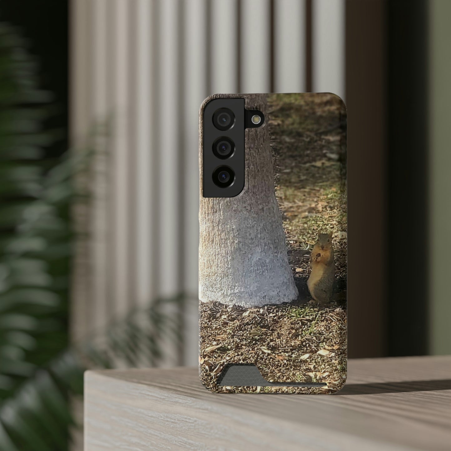 Squirrel and A Nut | Phone Case with Card Holder | Urban Geographic Collection | Life By Ortavia