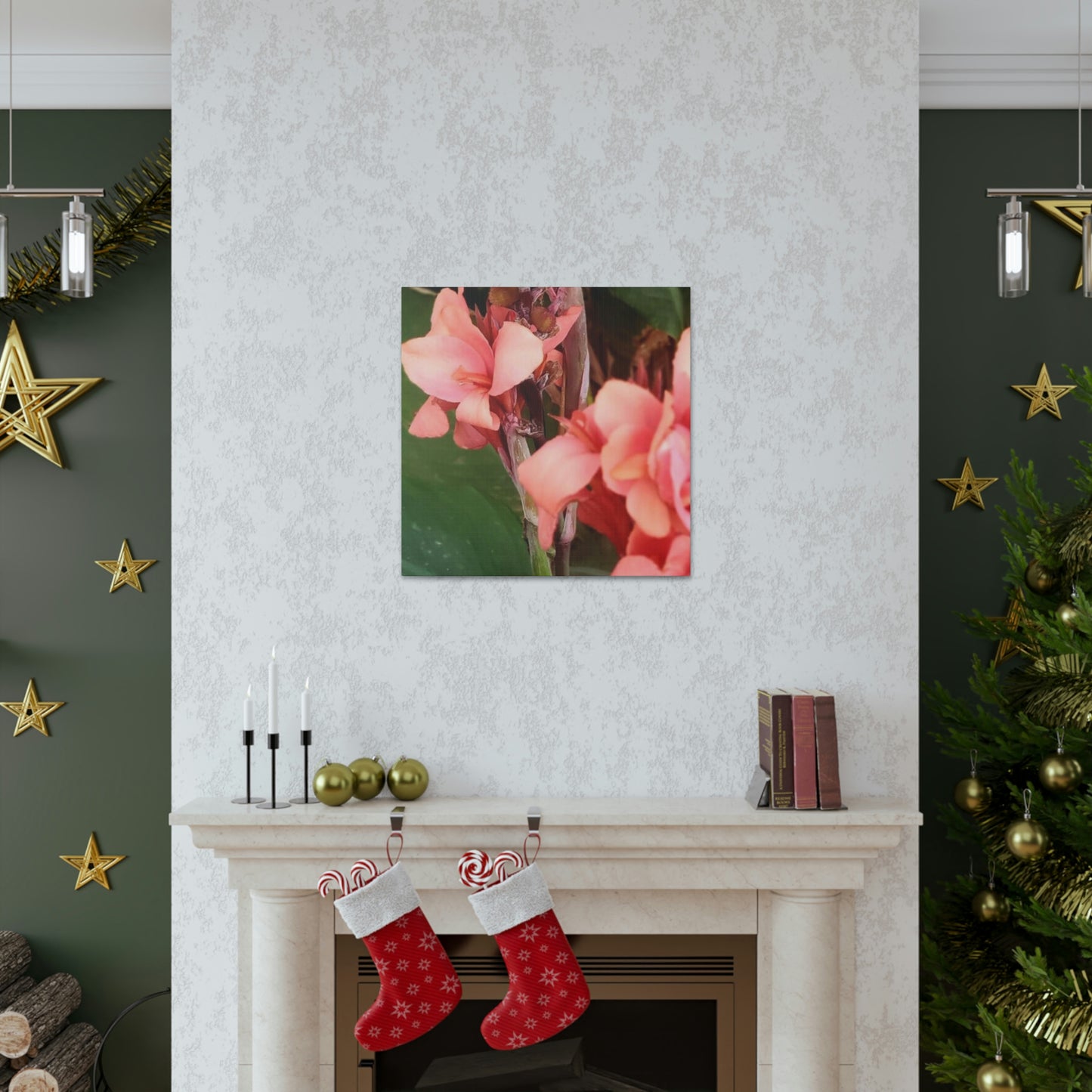 Art Prints & Wall Art, Canvas Gallery with Pink Canna Flower