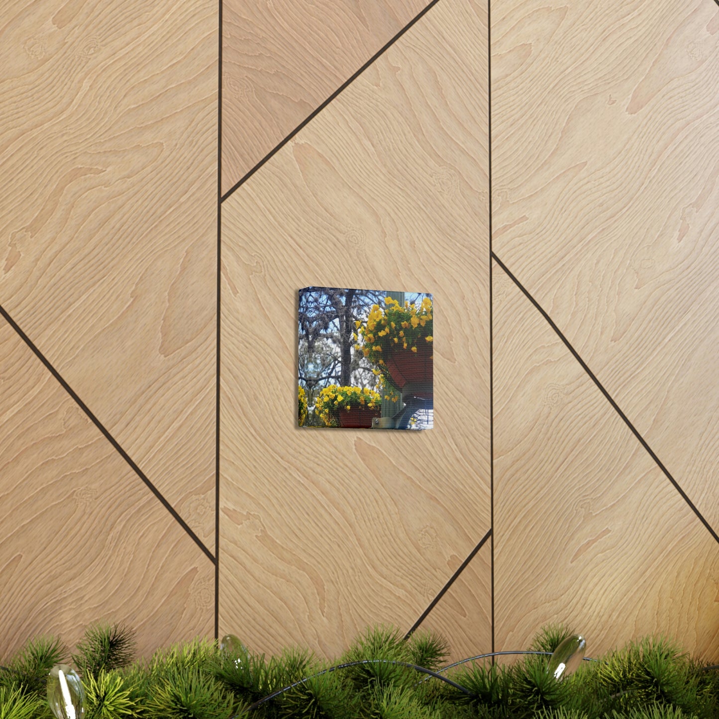 Yellow Pansies Downtown | Wall Art Canvas | High Bloom Collection | Life By Ortavia