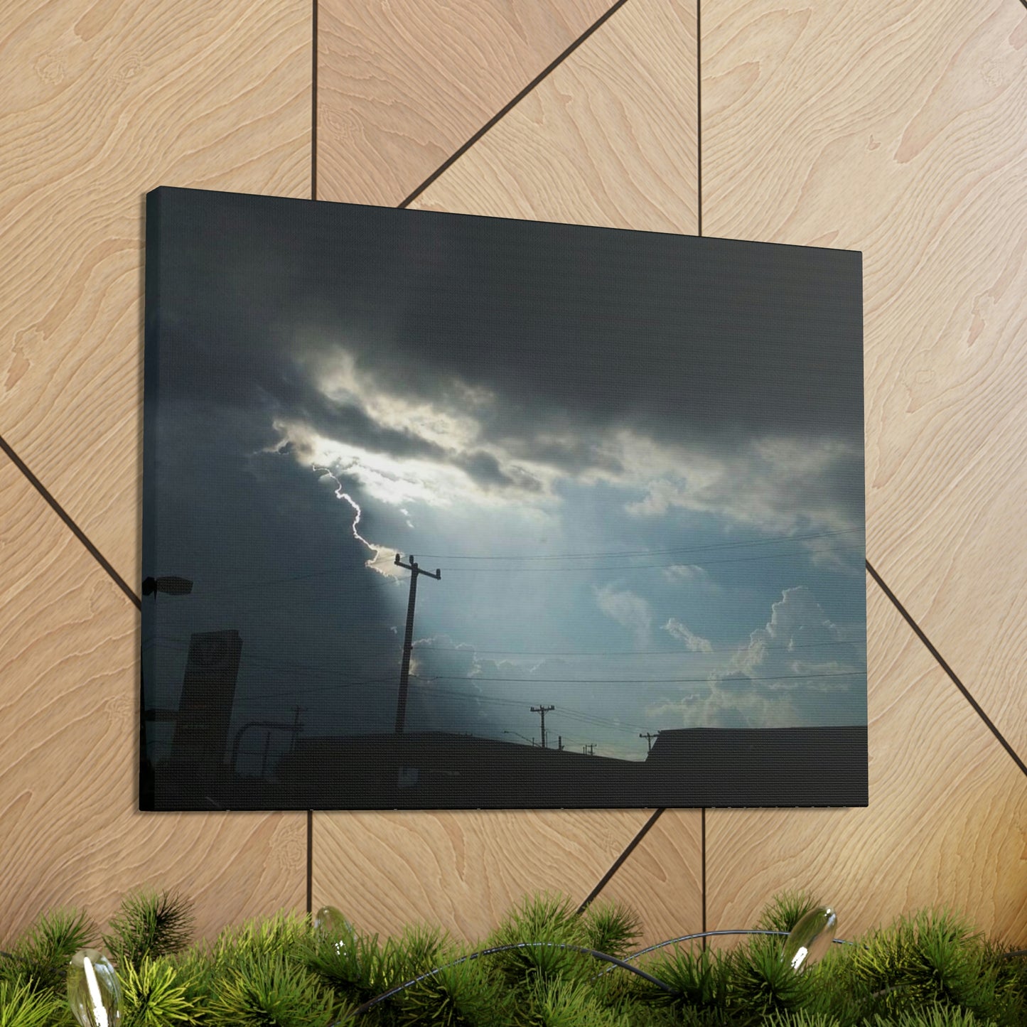 Sun Through Dark Clouds | Wall Art Canvas | Heavens Collection