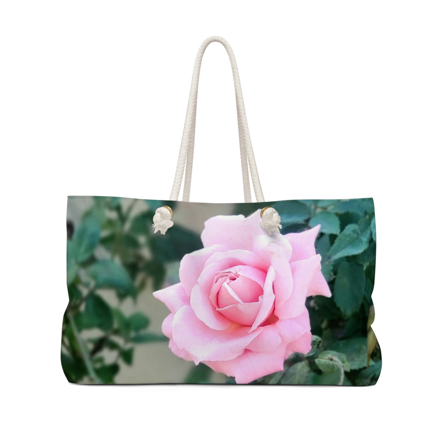 Focus On A Pink Rose | High Bloom Collection | Weekender Bag 24" x13" | Life By Ortavia