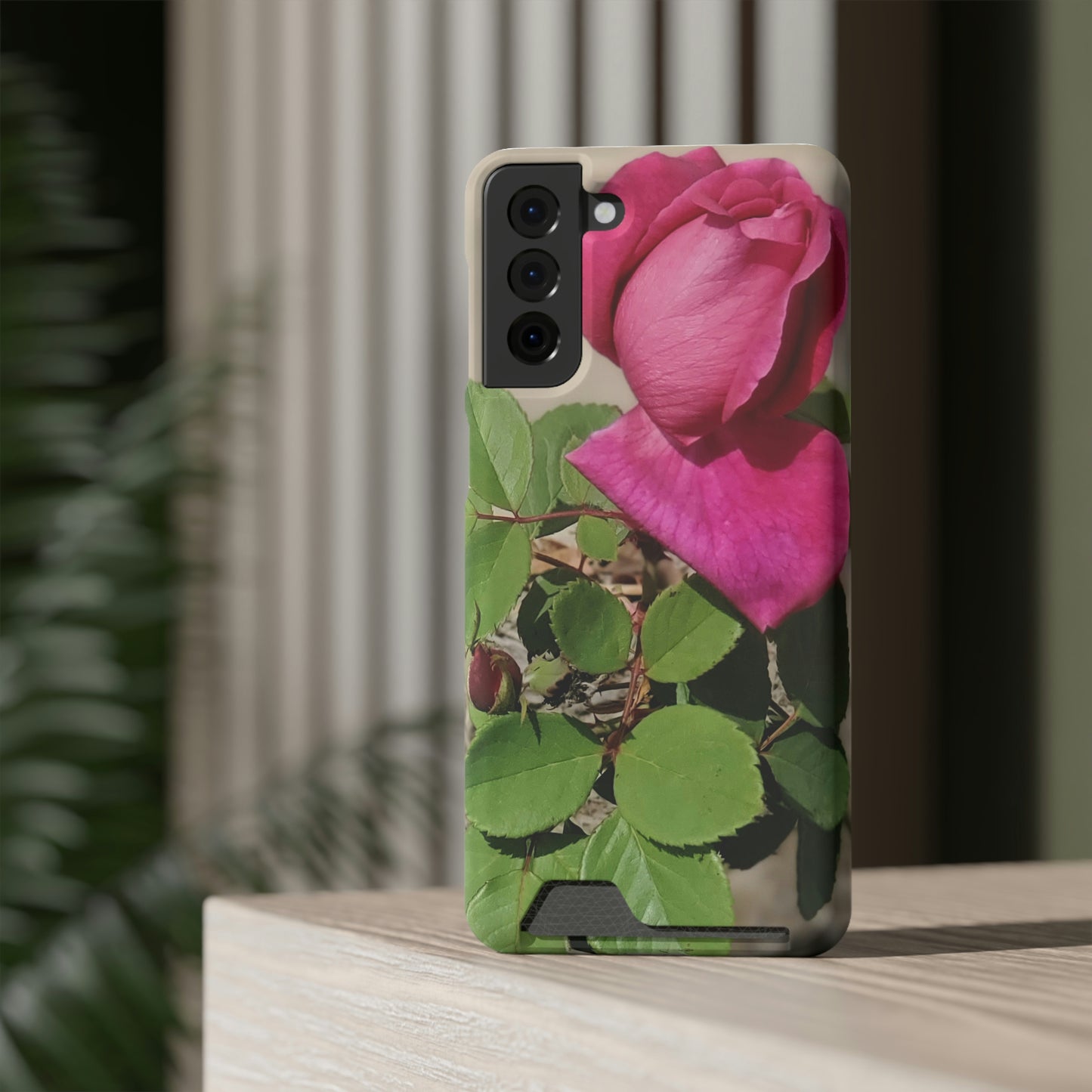 Dear Pink Rosa | Phone Case with Card Holder | High Bloom Collection | Life By Ortavia