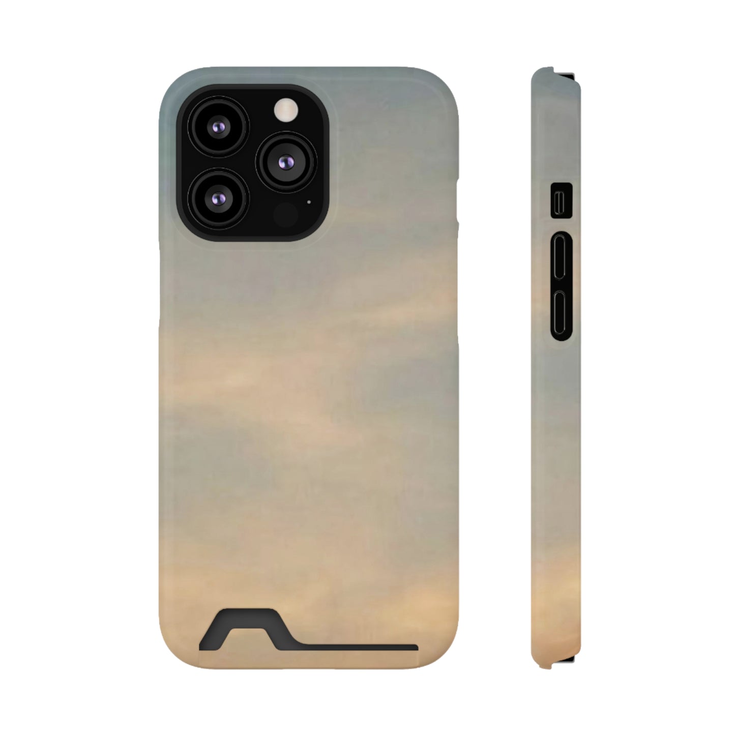 Pink/Blue Multi-Colored Sky | Phone Case with Card Holder | Life By Ortavia