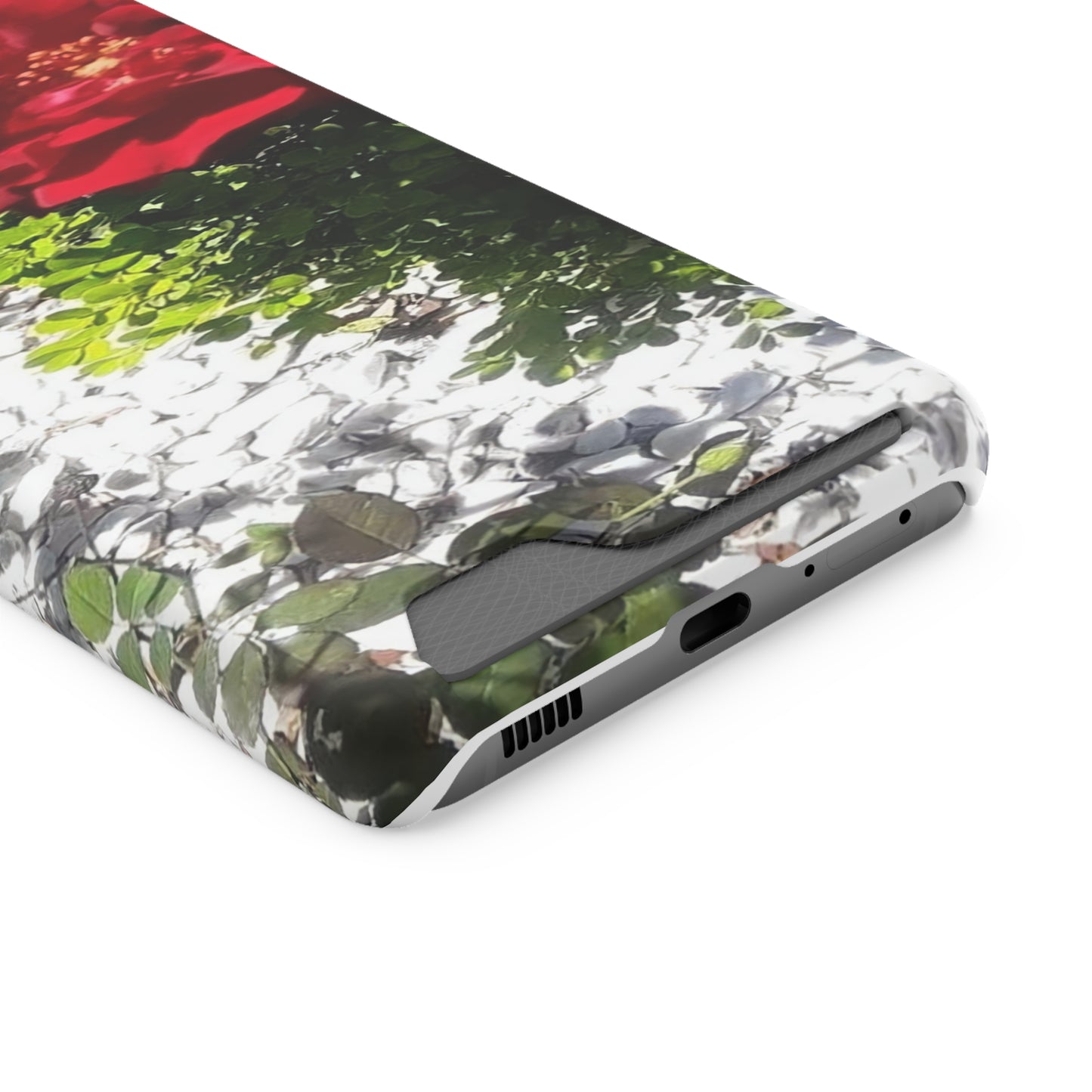 Europeana Red Rose | Phone Case with Card Holder | High Bloom Collection | Life By Ortavia