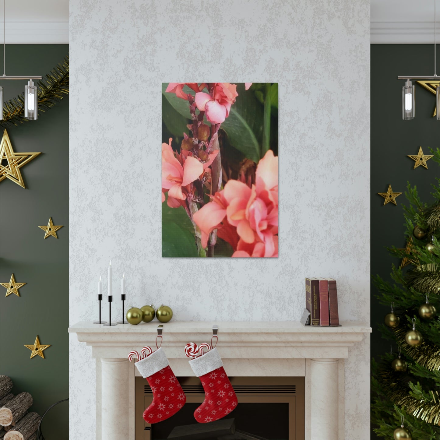 Art Prints & Wall Art, Canvas Gallery with Pink Canna Flower