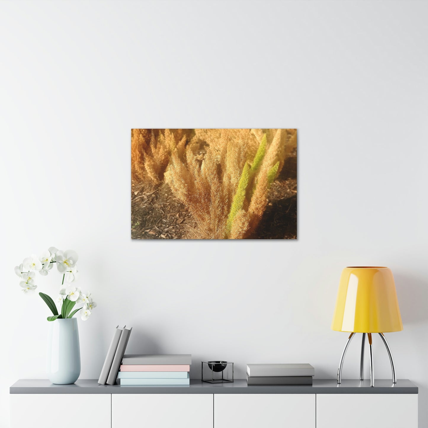Golden Foxtail Fern | Wall Art Canvas | High Bloom Collection | Life By Ortavia