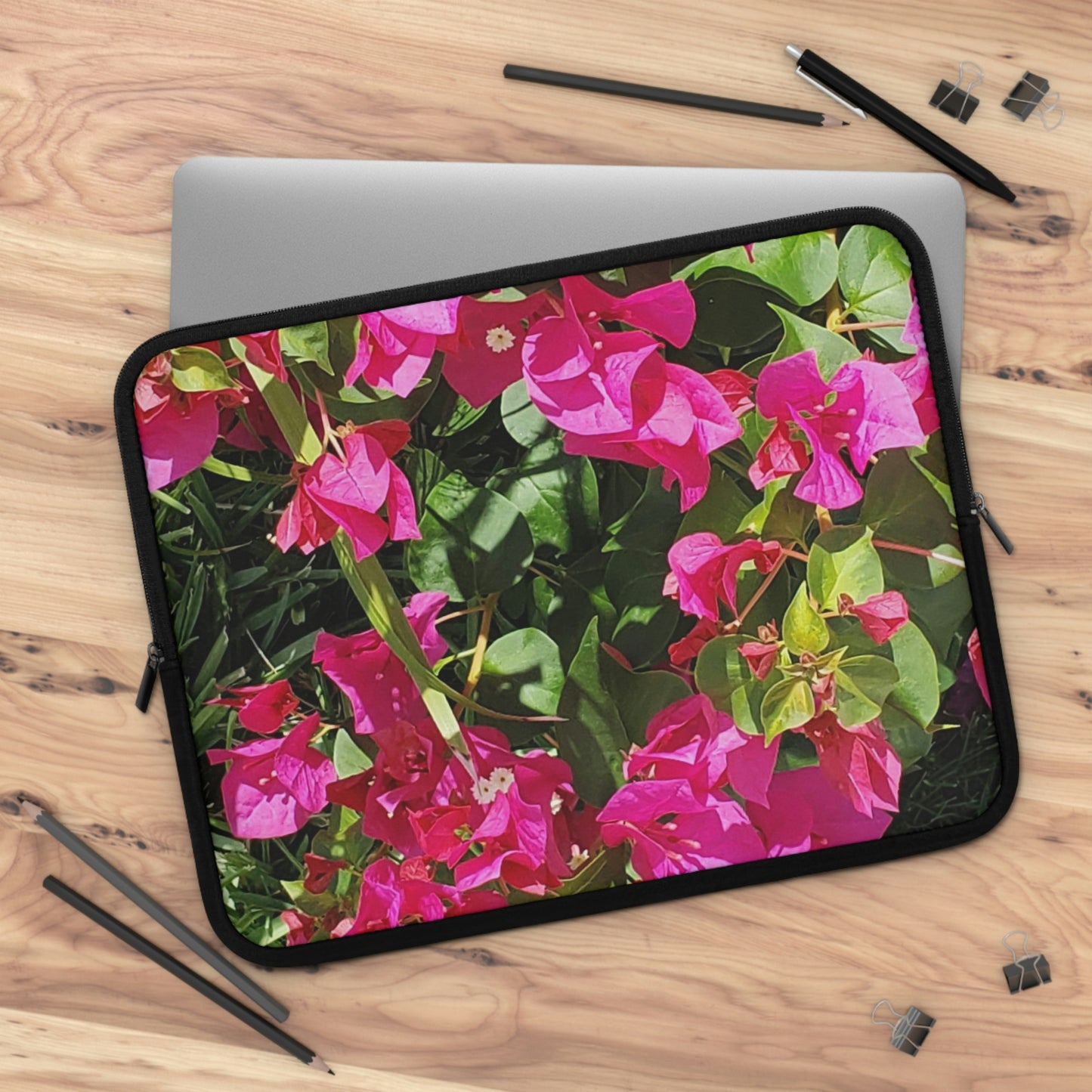 Laptop Sleeve Hot Pink Bougainvillea Flowers 7 Inch 10 Inch 13 Inch 15 Inch 17 Inch