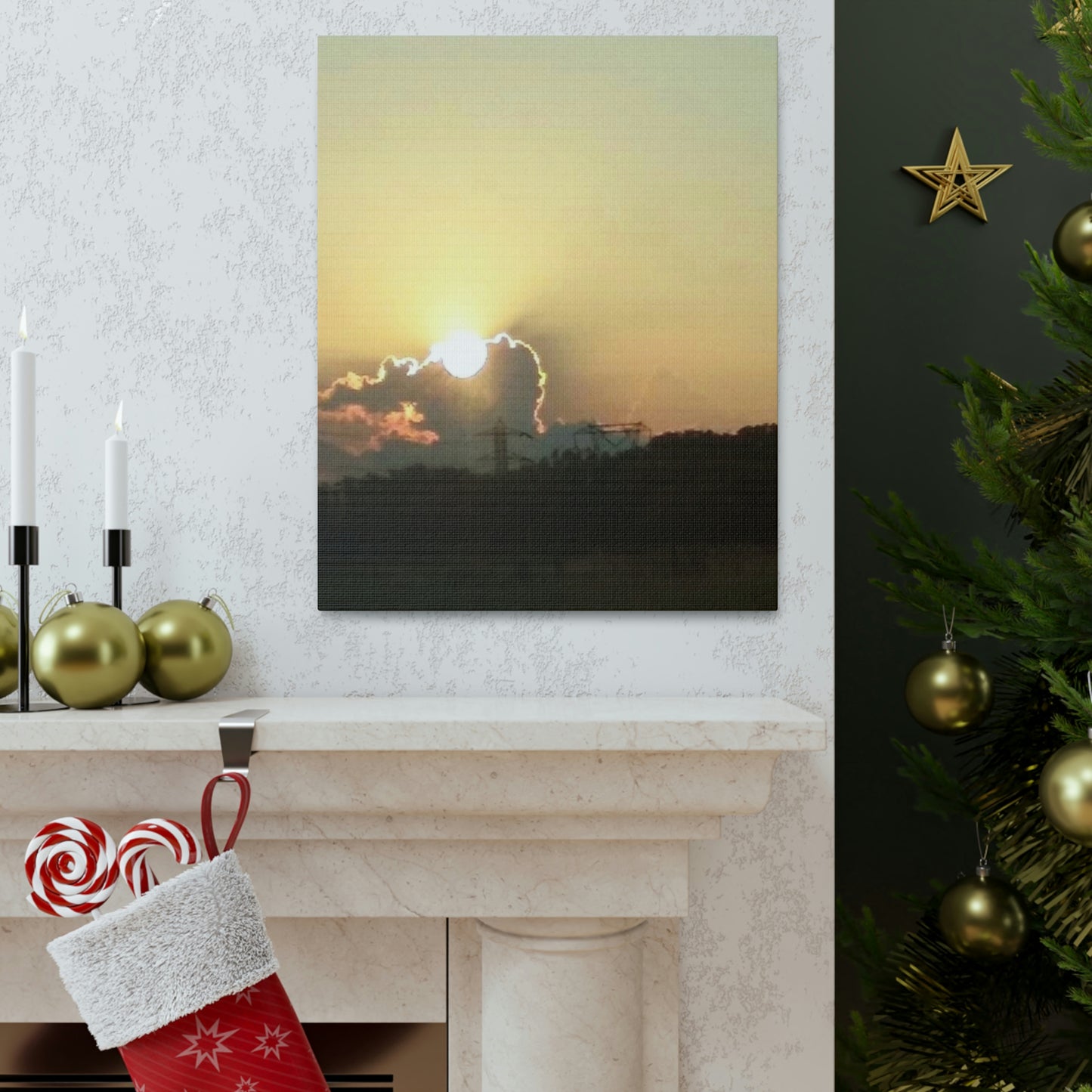 Sun in the Clouds | Wall Art Canvas | Heavens Collection | Life By Ortavia