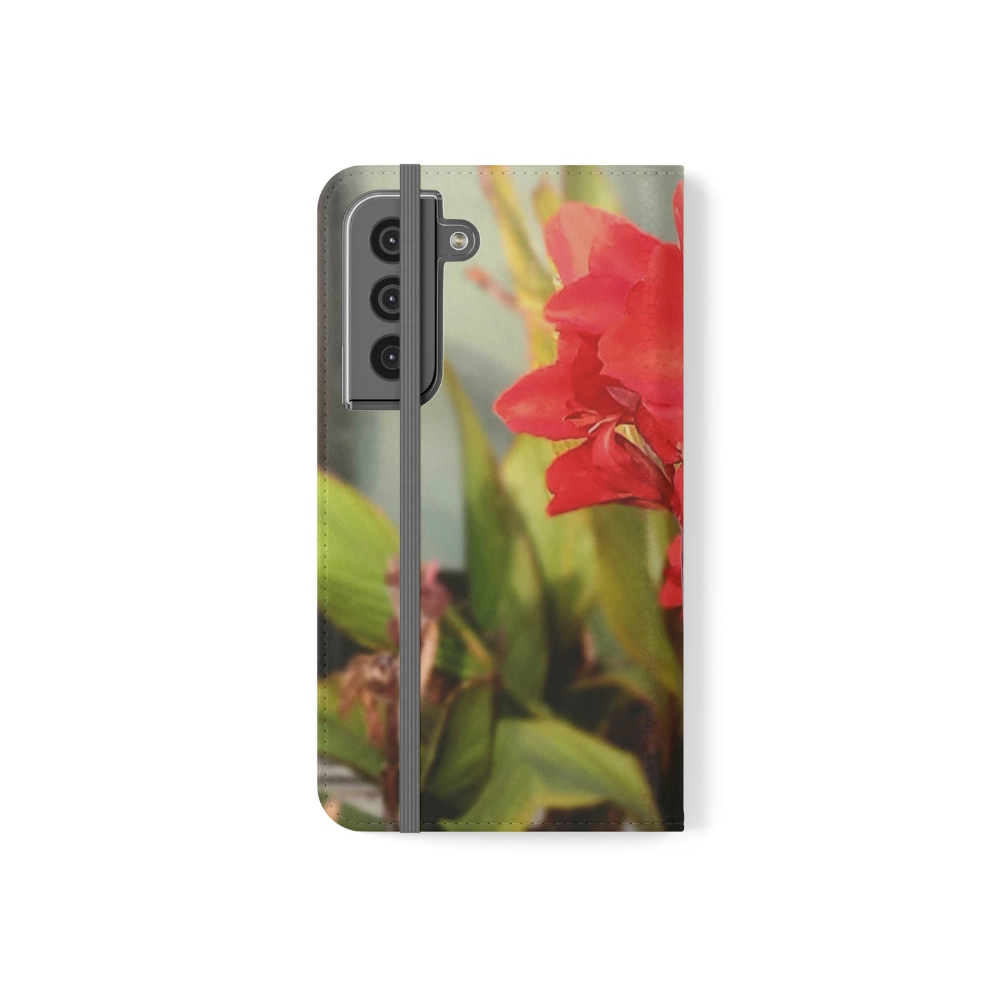 Red Canna | Folio Phone Case | High Bloom Collection | Life By Ortavia