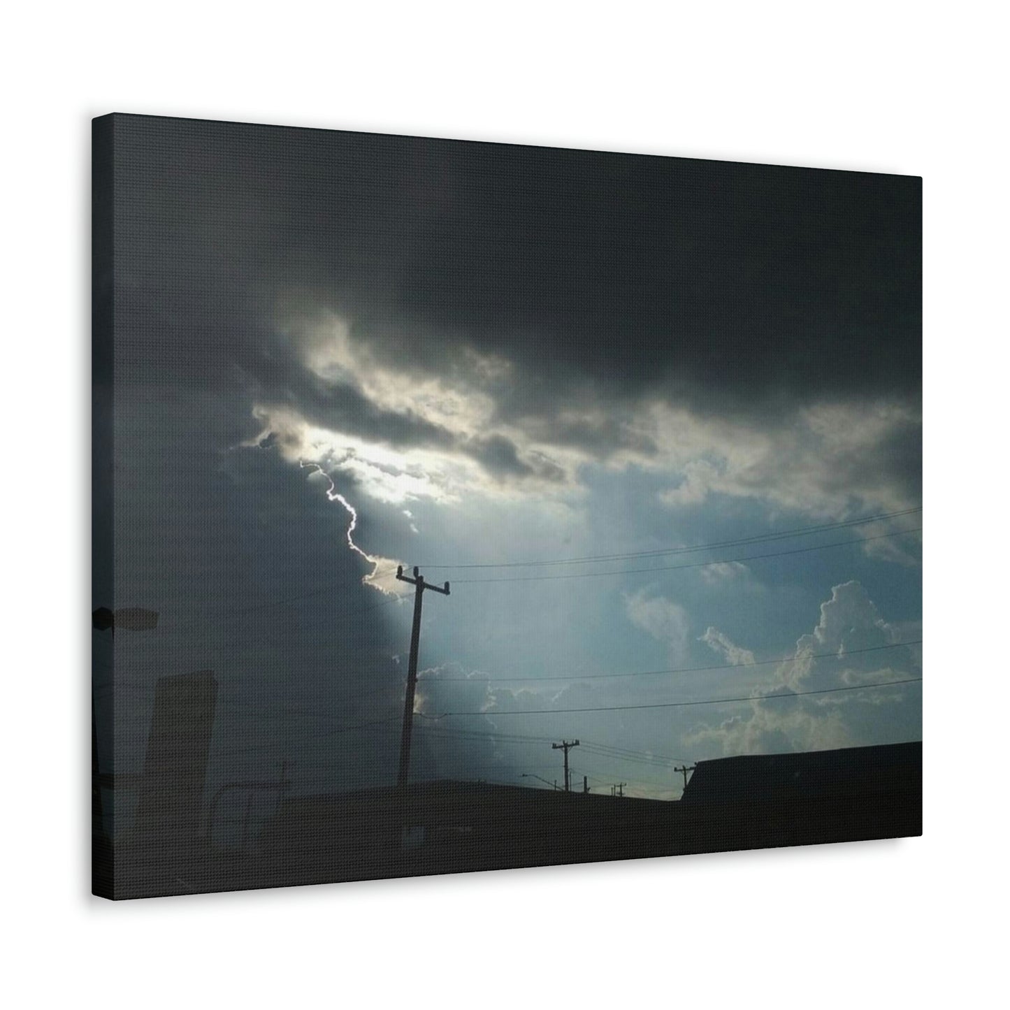 Sun Through Dark Clouds | Wall Art Canvas | Heavens Collection
