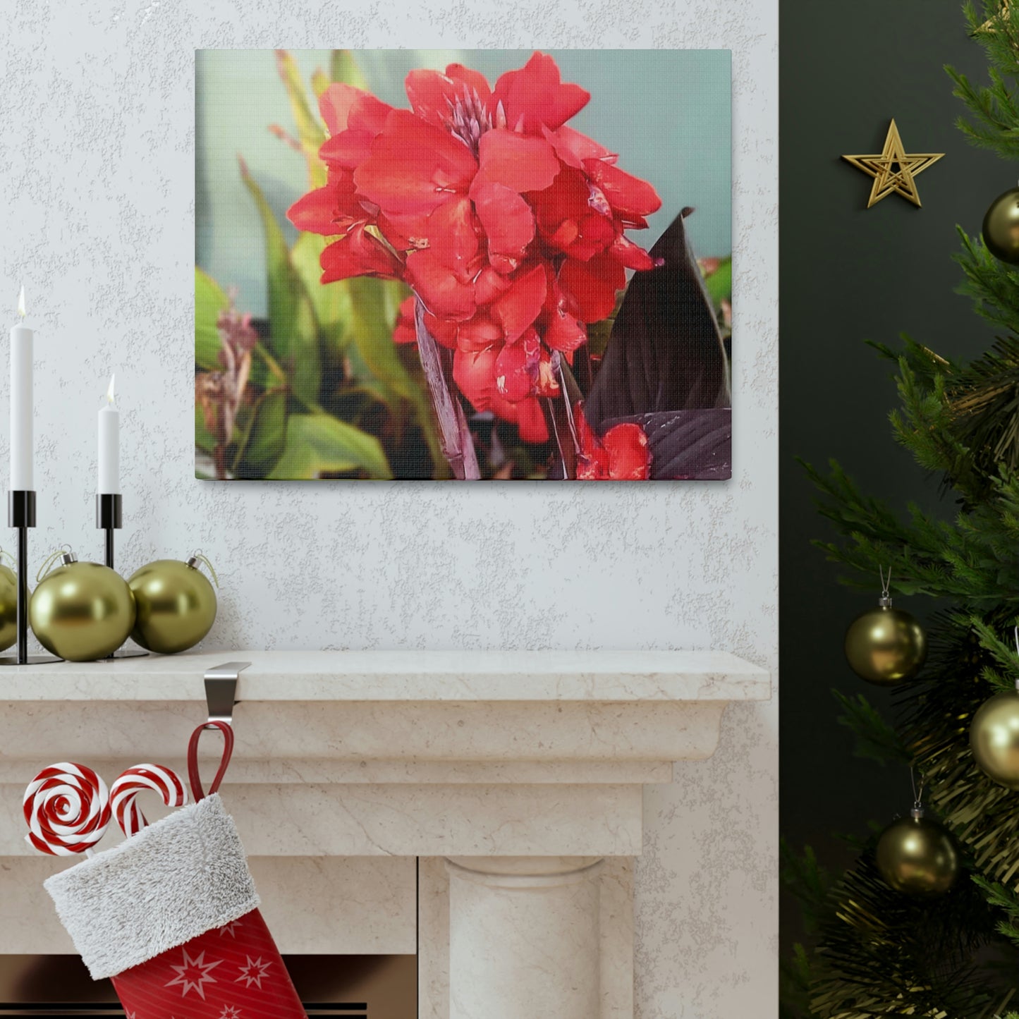 Red Canna | High Bloom Collection | Wall Art Print | Life By Ortavia