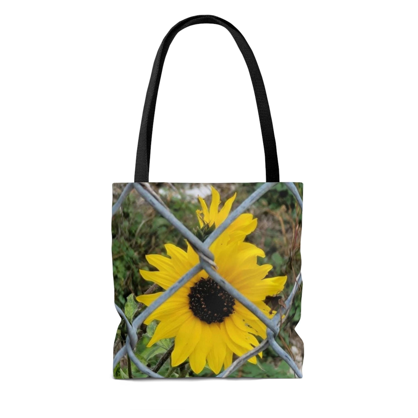 Sunflower Behind A Fence | Tote Bag | High Bloom Collection | Life By Ortavia