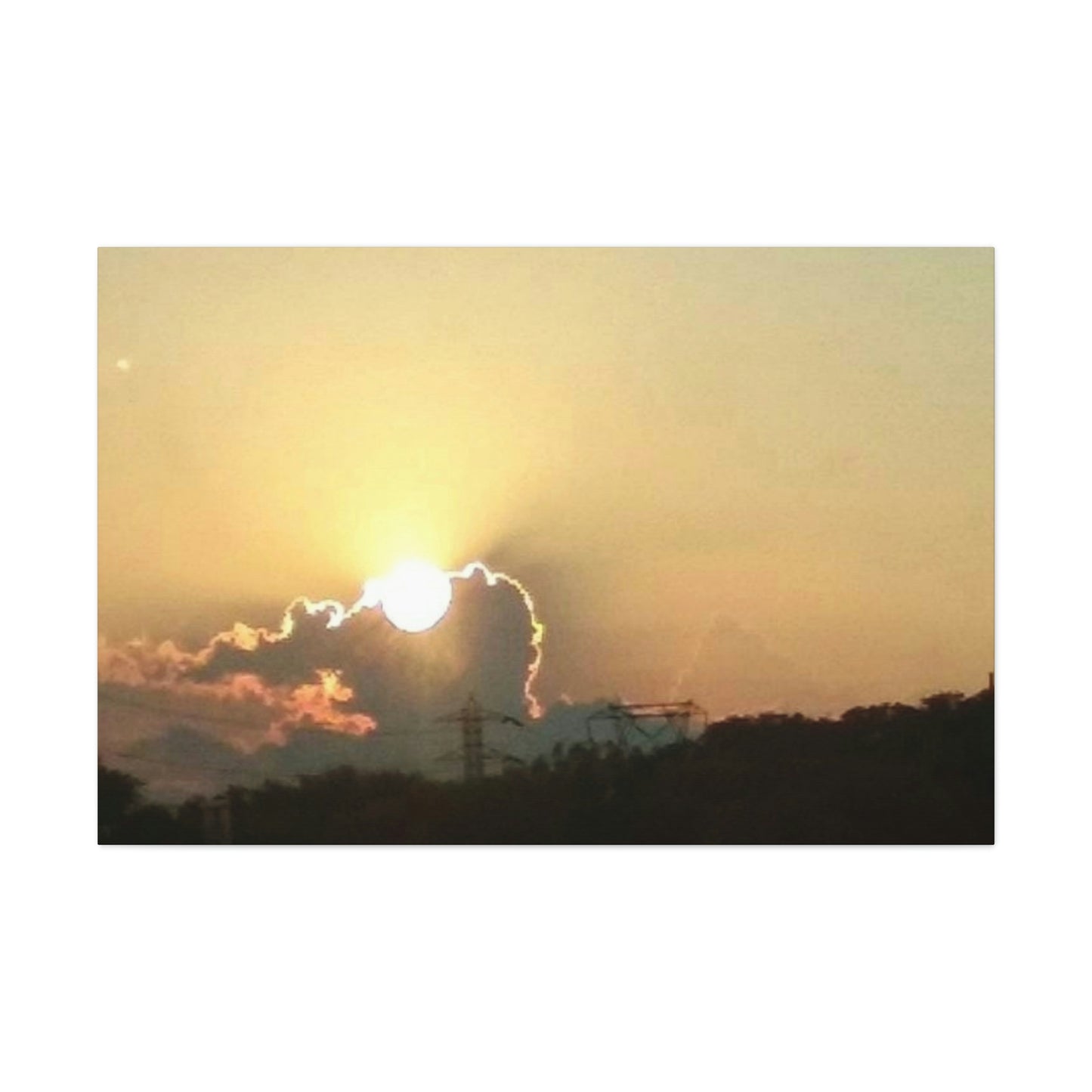 Sun in the Clouds | Wall Art Canvas | Heavens Collection | Life By Ortavia