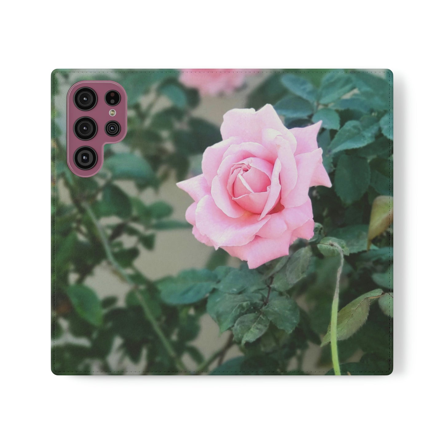 Focus on A Pink Rose | Folio Phone Case | High Bloom Collection | Life By Ortavia