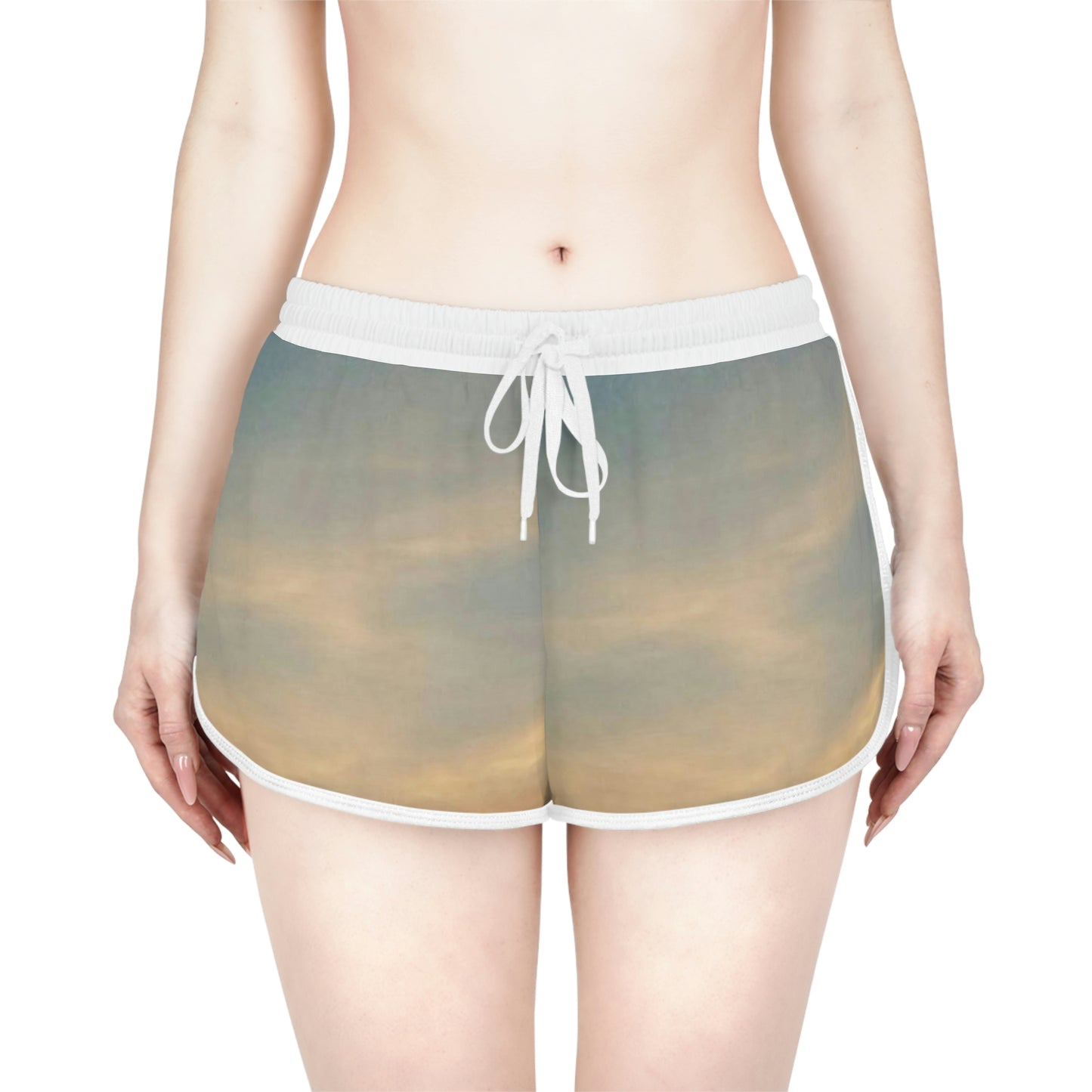 Pink/Blue Colored Women's Relaxed Shorts