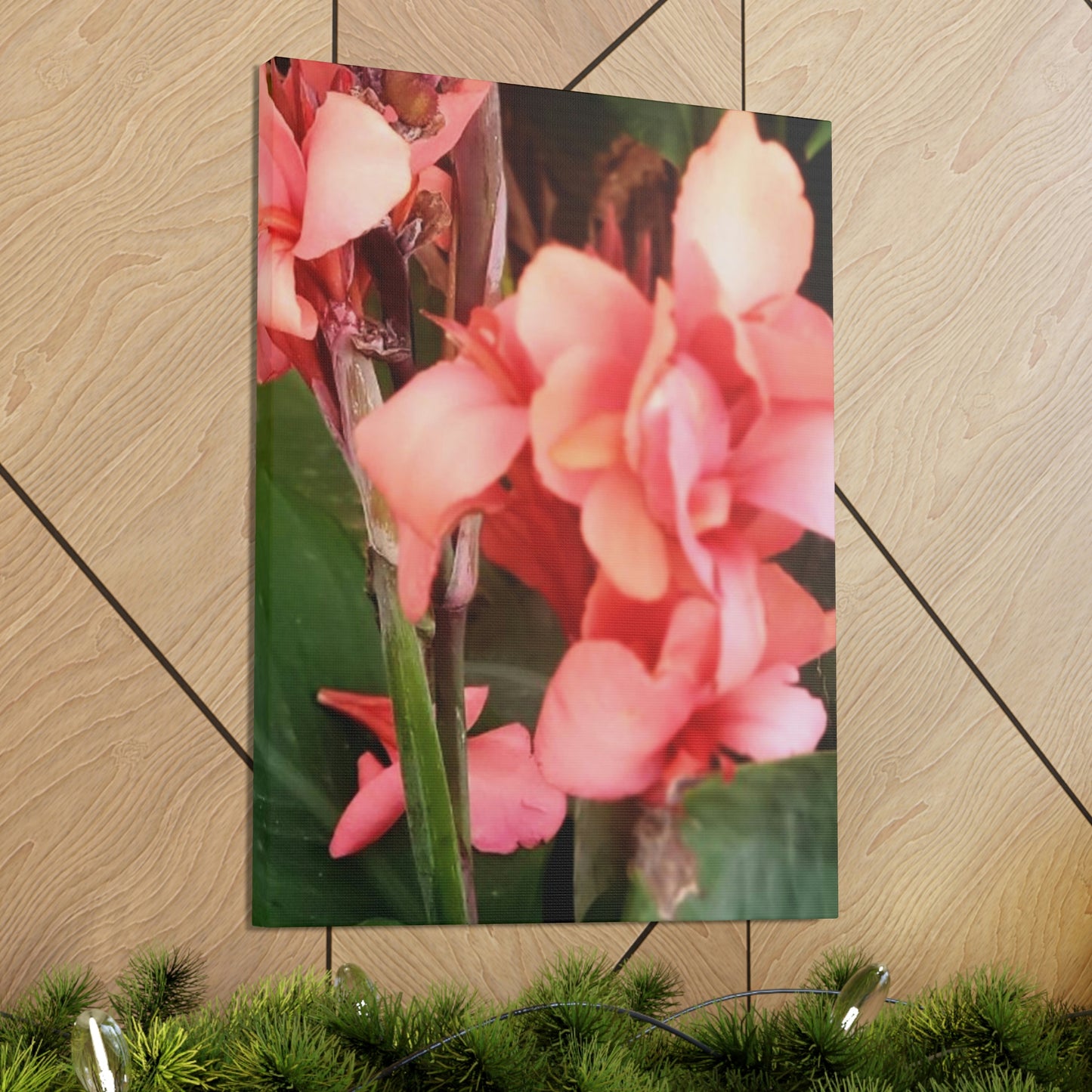Art Prints & Wall Art, Canvas Gallery with Pink Canna Flower