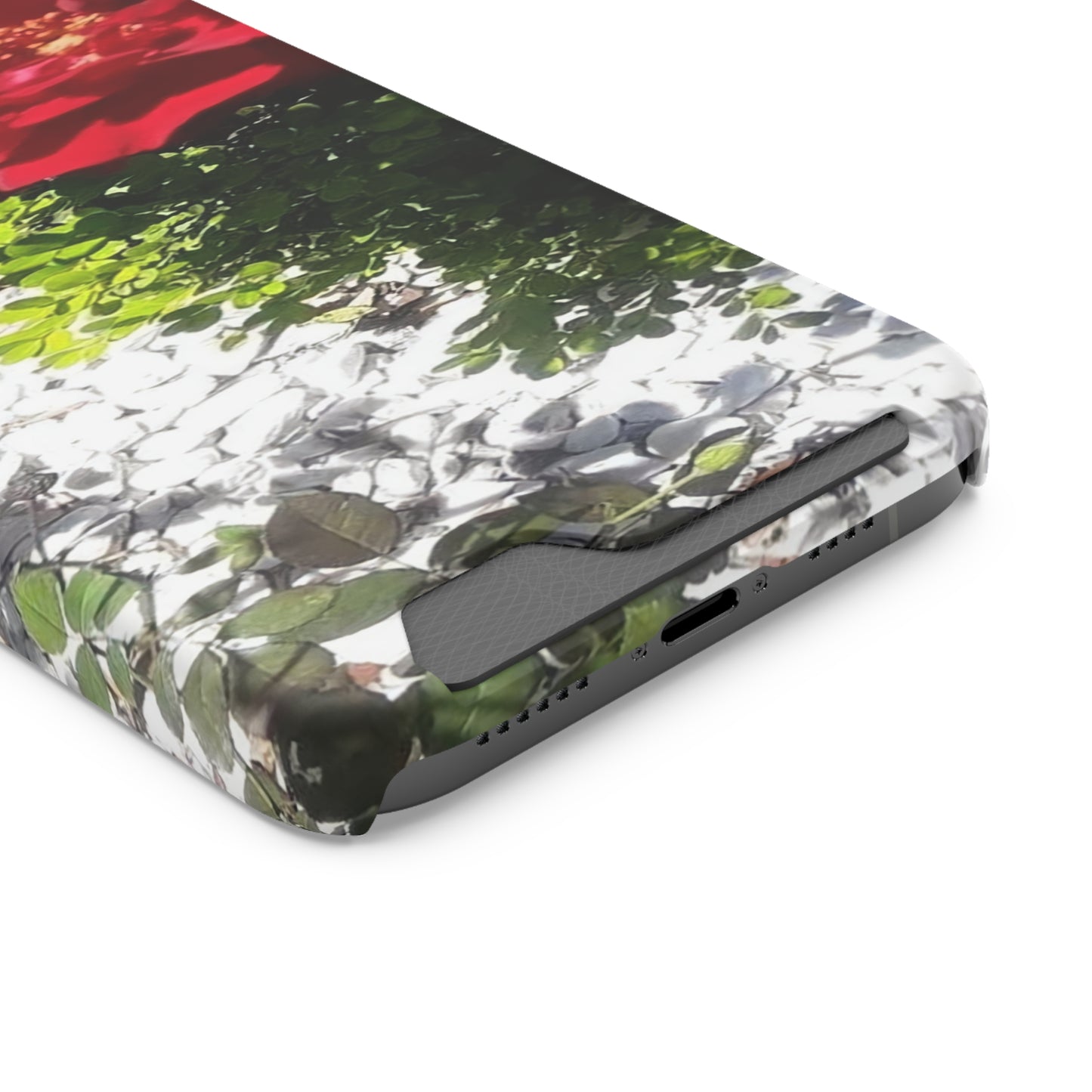 Europeana Red Rose | Phone Case with Card Holder | High Bloom Collection | Life By Ortavia