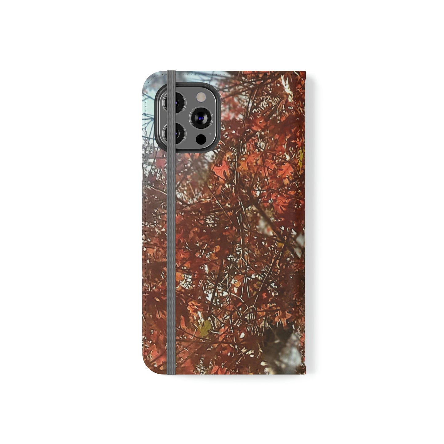 Red Autumn Leaves | Folio Phone Case | High Bloom Collection | Life By Ortavia