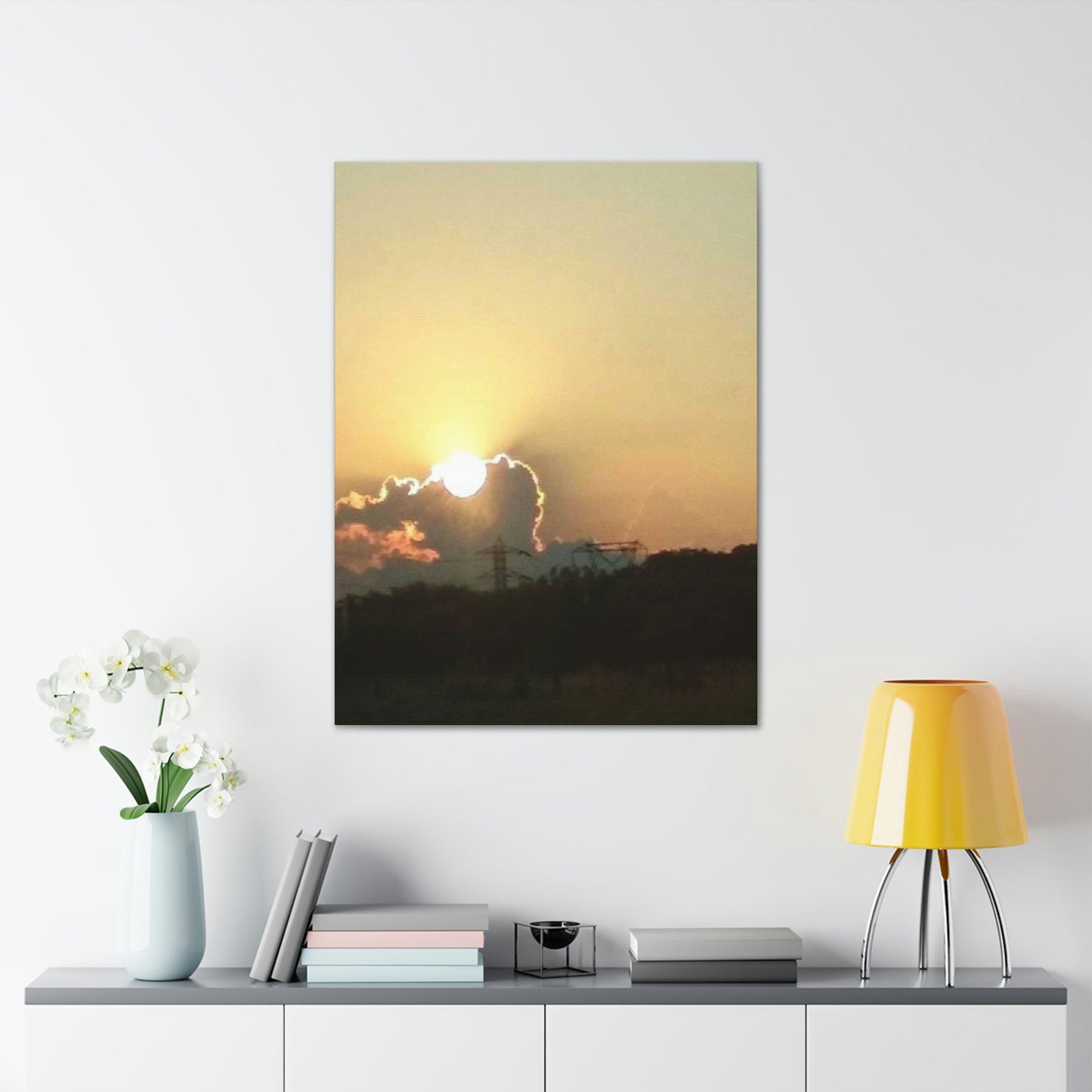 Sun in the Clouds | Wall Art Canvas | Heavens Collection | Life By Ortavia
