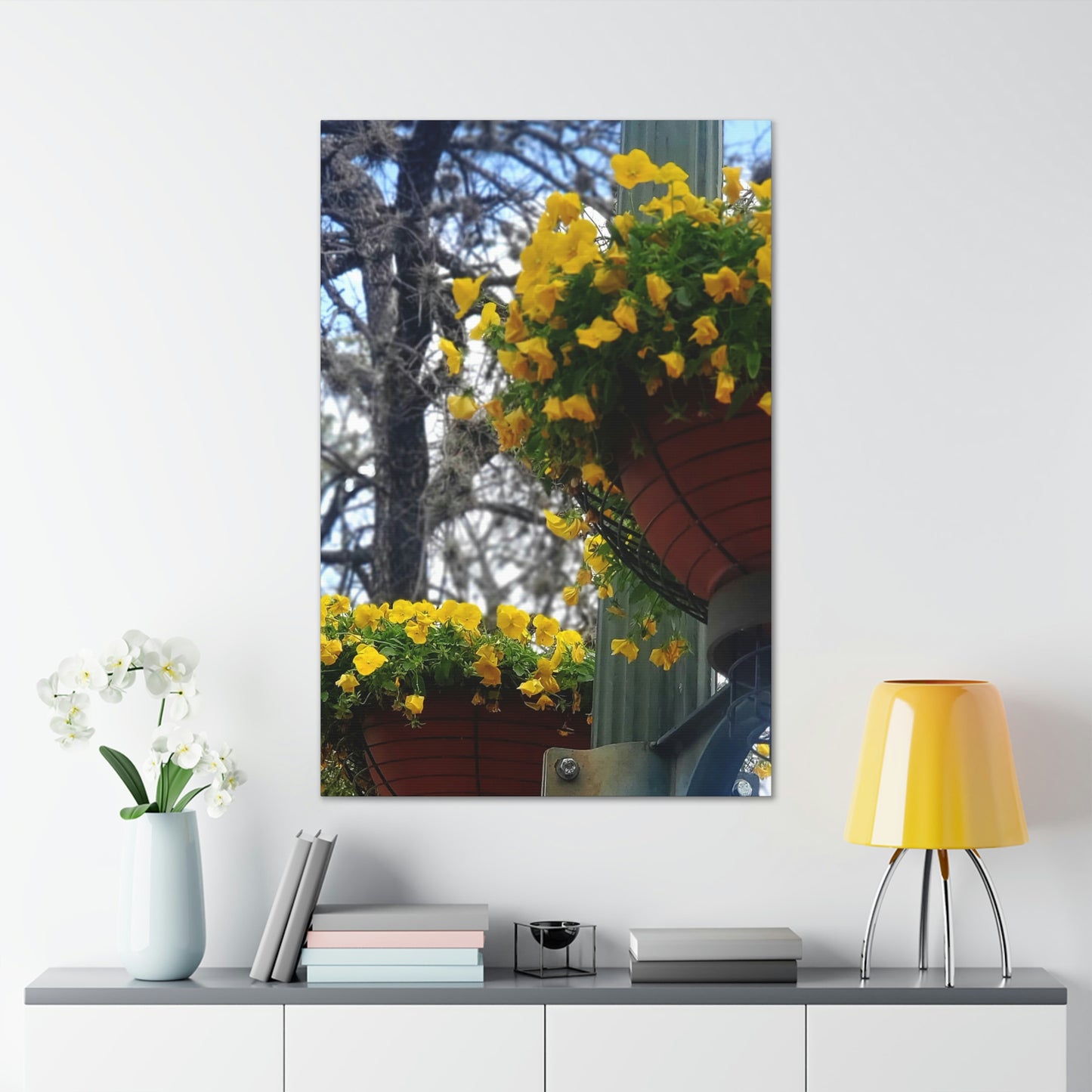 Yellow Pansies Downtown | Wall Art Canvas | High Bloom Collection | Life By Ortavia