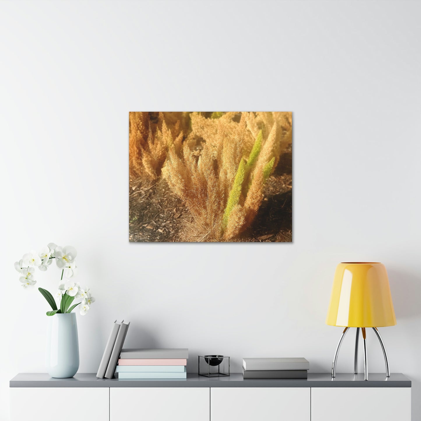 Golden Foxtail Fern | Wall Art Canvas | High Bloom Collection | Life By Ortavia