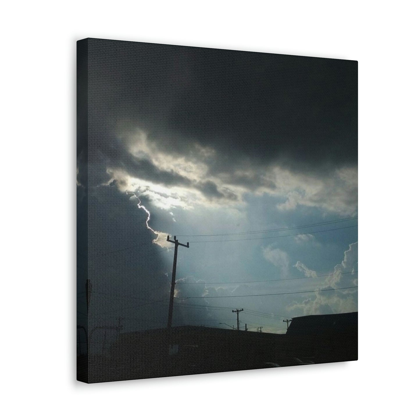 Sun Through Dark Clouds | Wall Art Canvas | Heavens Collection