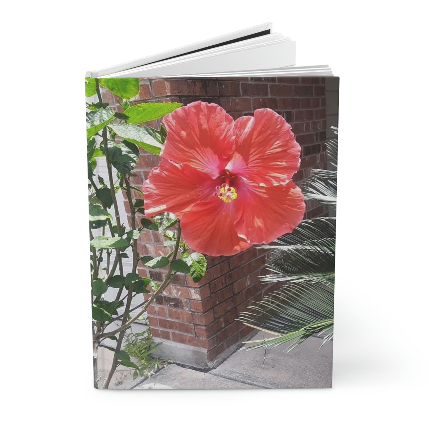 Peach Hibiscus Flower | Hardcover Matte Journal | High Bloom Collection | Life By Ortavia