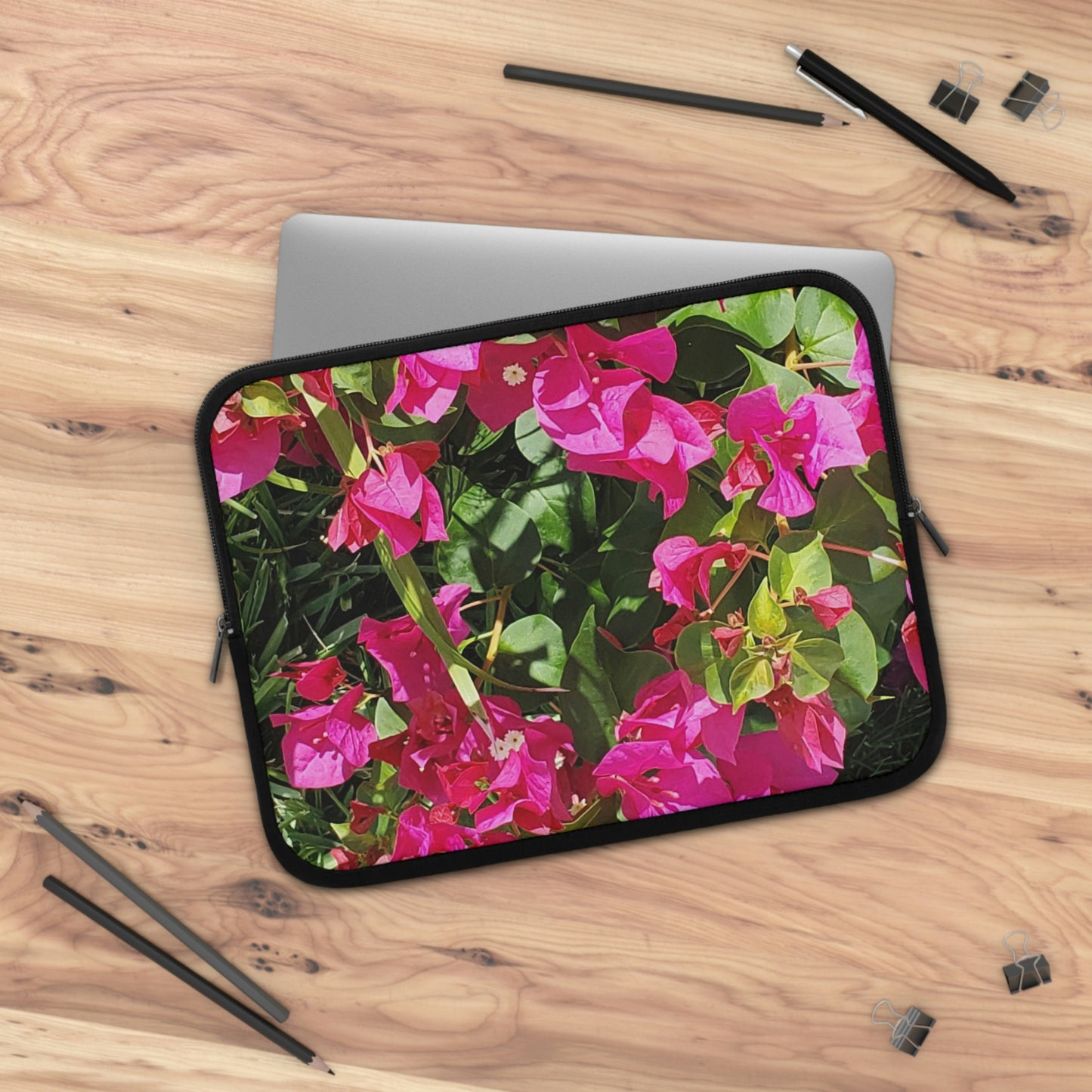 Laptop Sleeve Hot Pink Bougainvillea Flowers 7 Inch 10 Inch 13 Inch 15 Inch 17 Inch