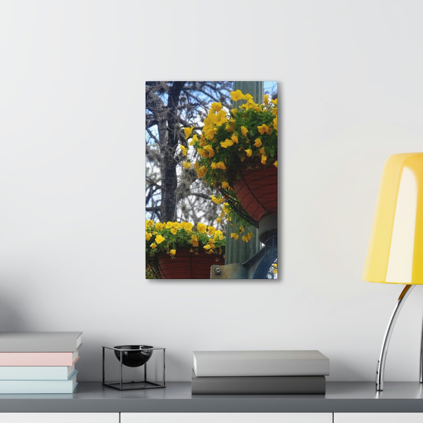 Yellow Pansies Downtown | Wall Art Canvas | High Bloom Collection | Life By Ortavia
