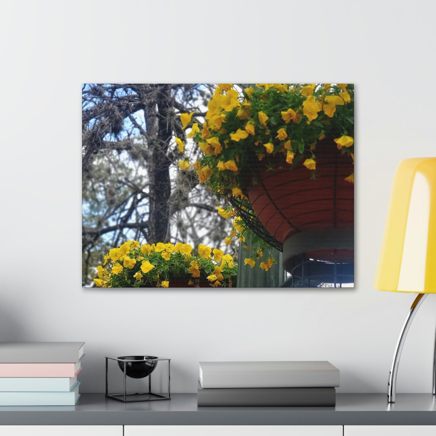 Yellow Pansies Downtown | Wall Art Canvas | High Bloom Collection | Life By Ortavia