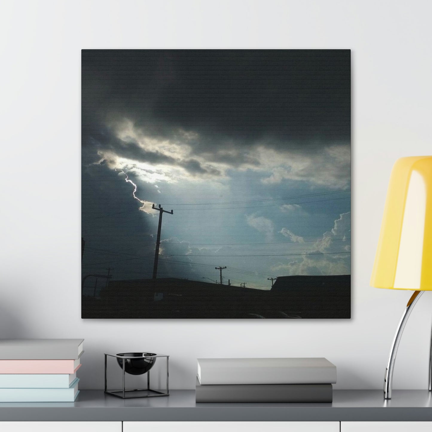 Sun Through Dark Clouds | Wall Art Canvas | Heavens Collection