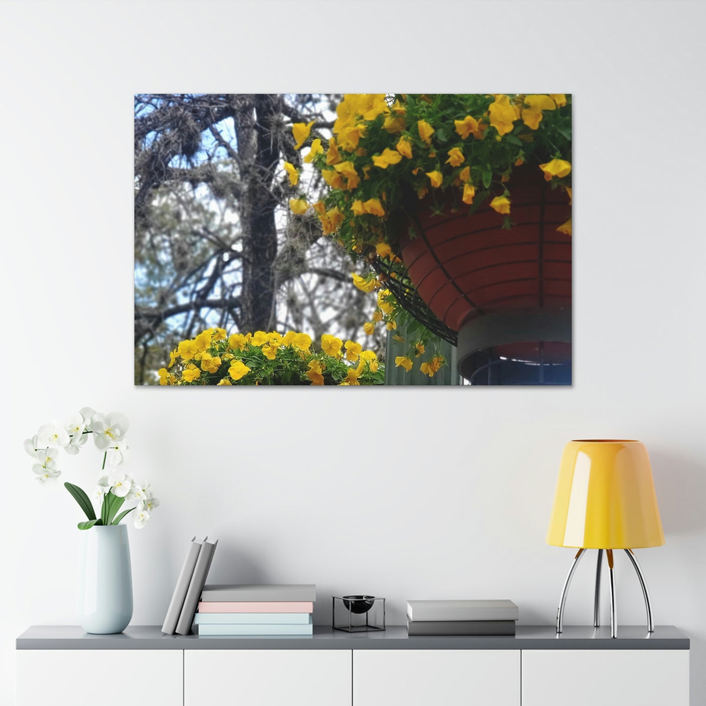 Yellow Pansies Downtown | Wall Art Canvas | High Bloom Collection | Life By Ortavia