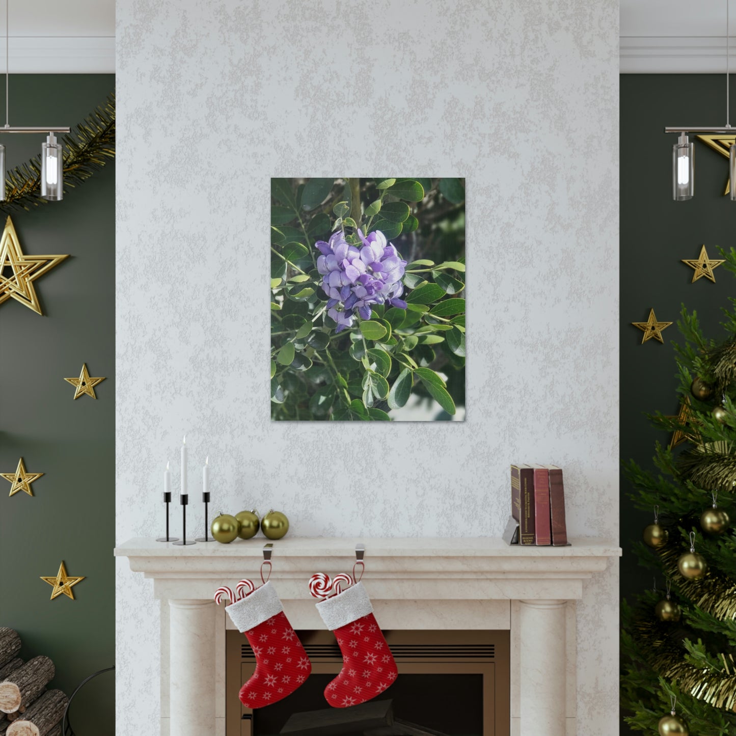 Purple Texas Mountain Laurel | Wall Art Canvas