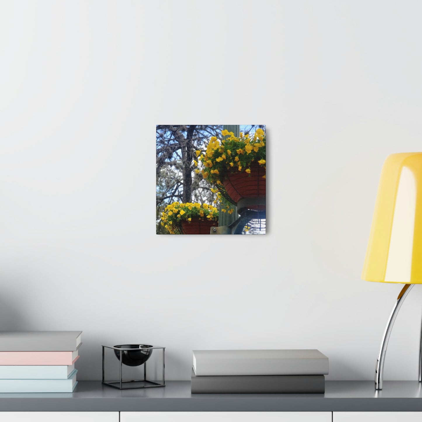 Yellow Pansies Downtown | Wall Art Canvas | High Bloom Collection | Life By Ortavia