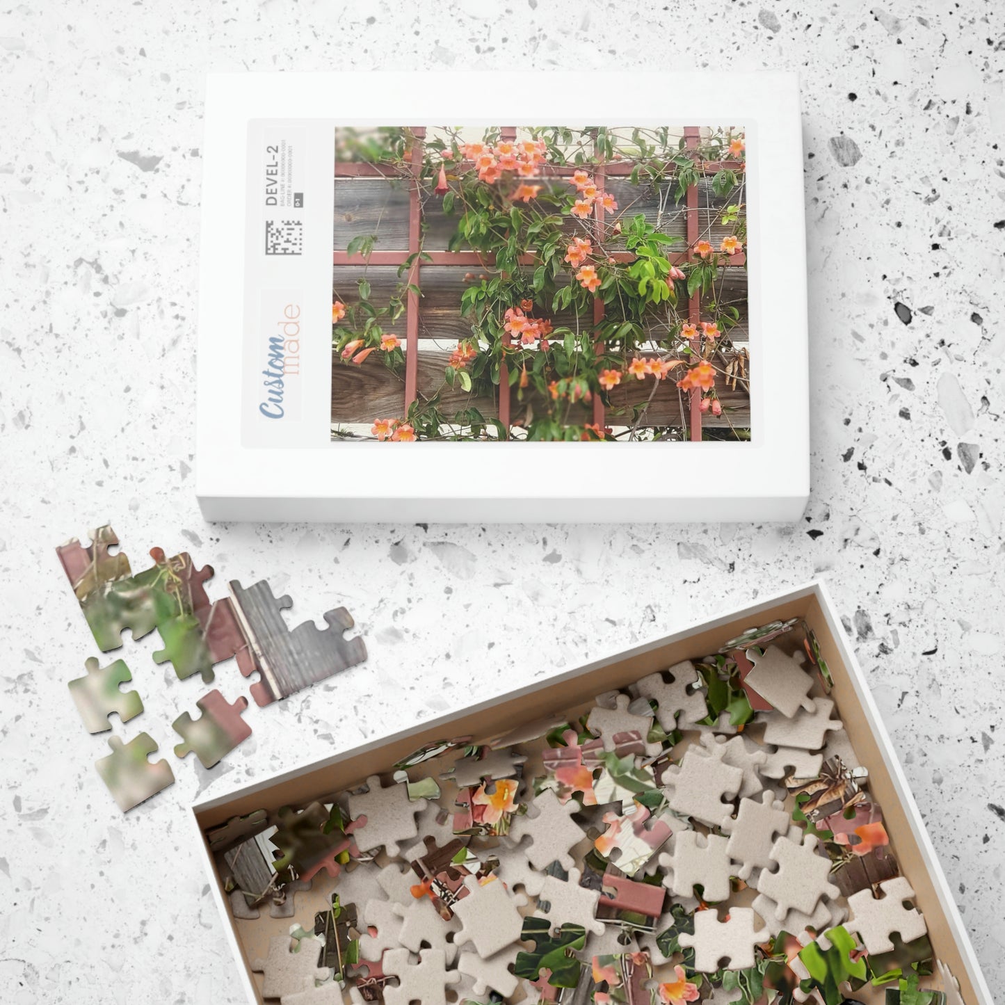 Flowers On A Rugged Fence | Puzzle | 110 252 500 1014 pc | High Bloom Collection | Life By Ortavia
