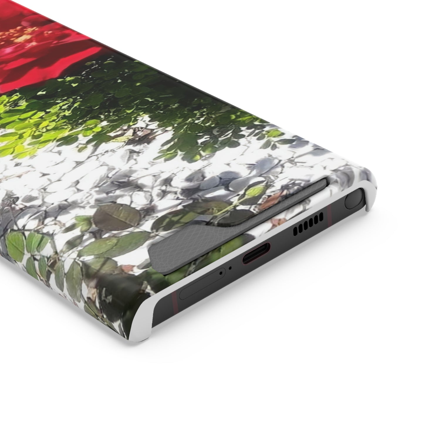 Europeana Red Rose | Phone Case with Card Holder | High Bloom Collection | Life By Ortavia
