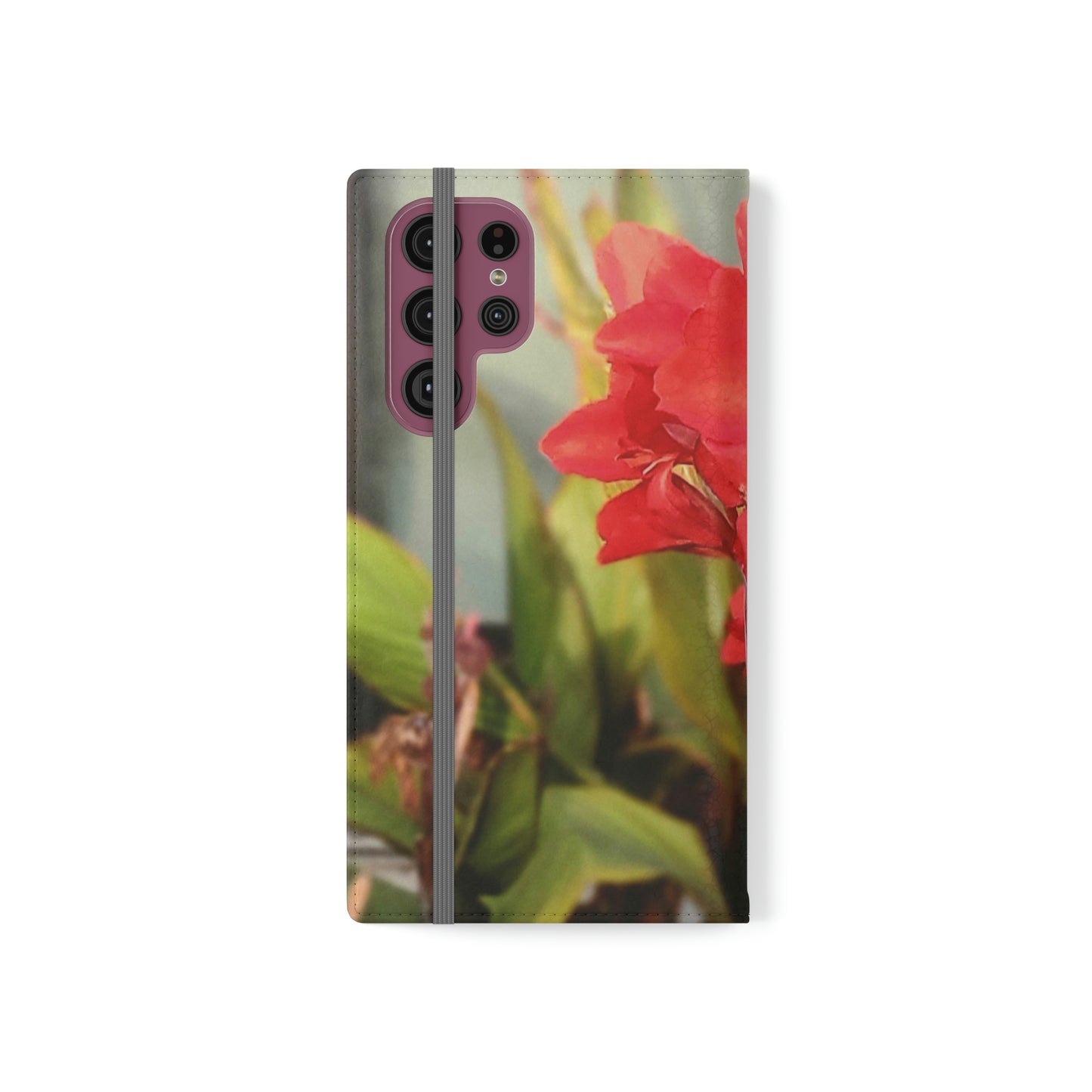 Red Canna | Folio Phone Case | High Bloom Collection | Life By Ortavia