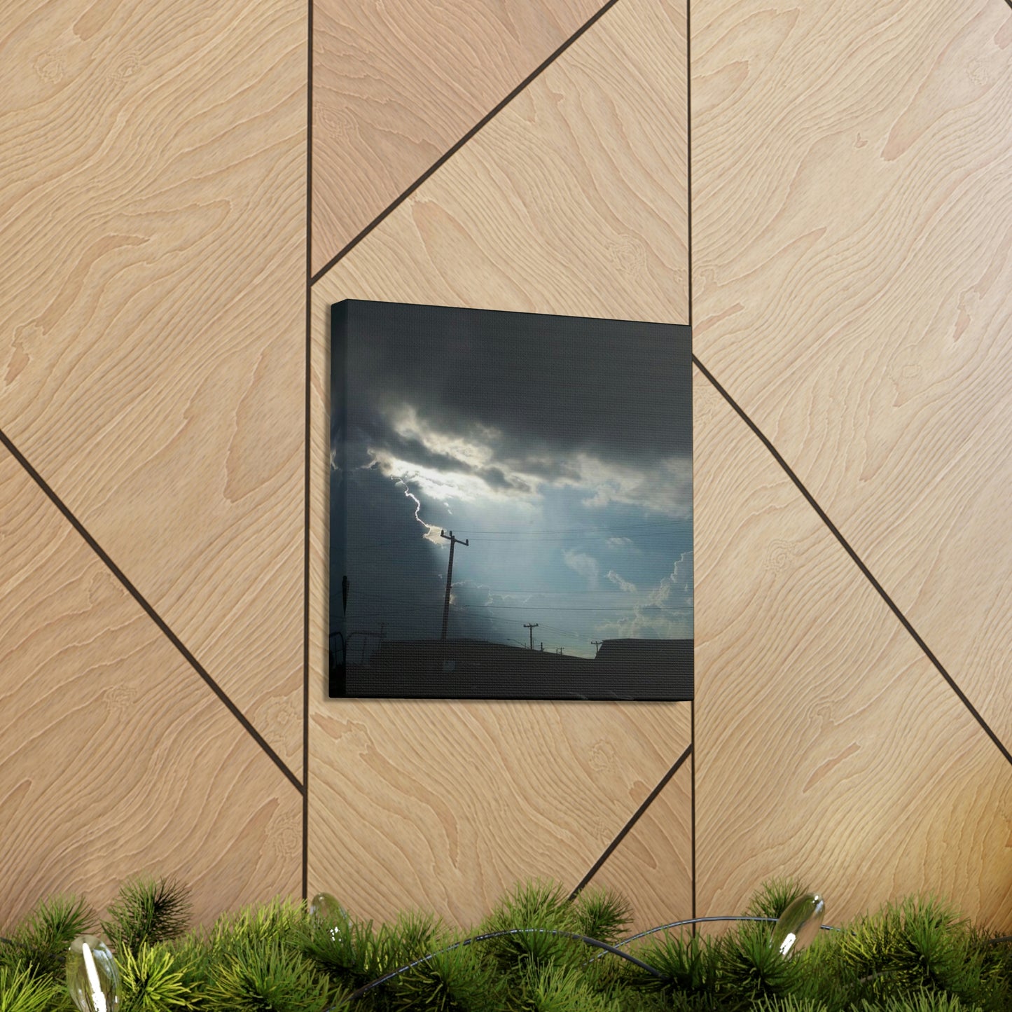 Sun Through Dark Clouds | Wall Art Canvas | Heavens Collection