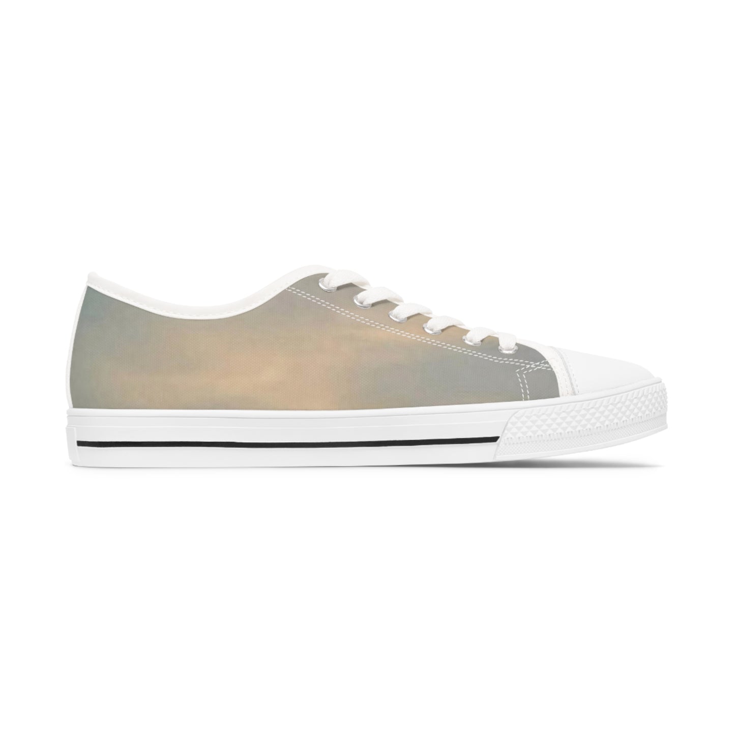 Women's Low Top Sneakers with Pink/Blue Multi-Colored Design