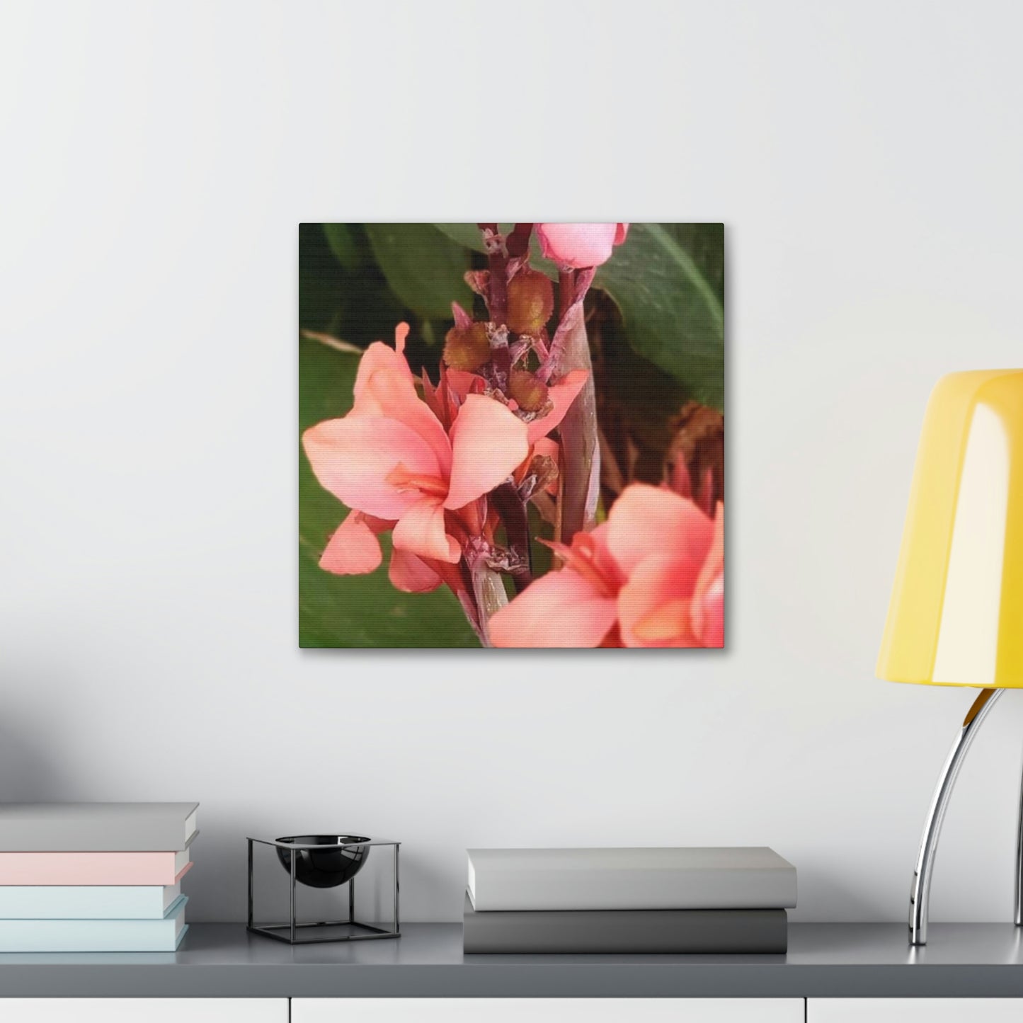 Art Prints & Wall Art, Canvas Gallery with Pink Canna Flower