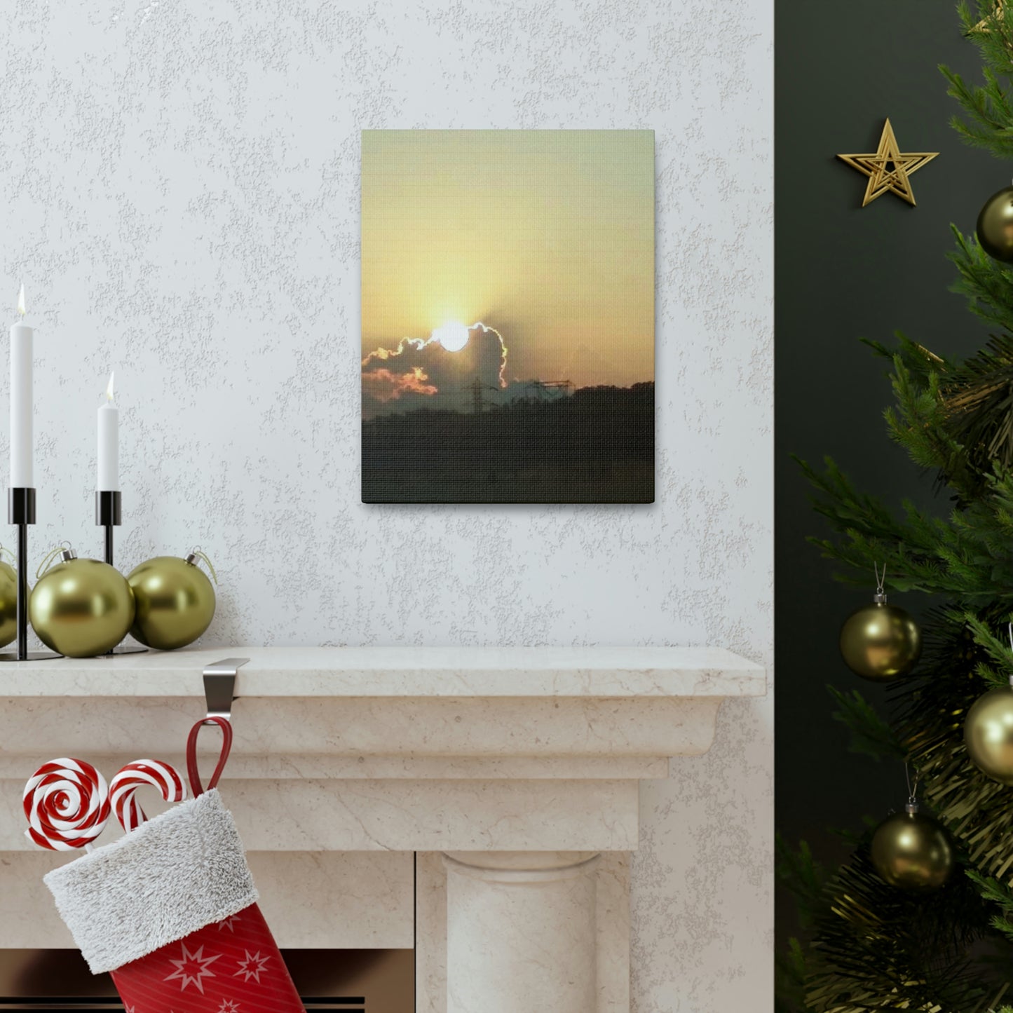Sun in the Clouds | Wall Art Canvas | Heavens Collection | Life By Ortavia