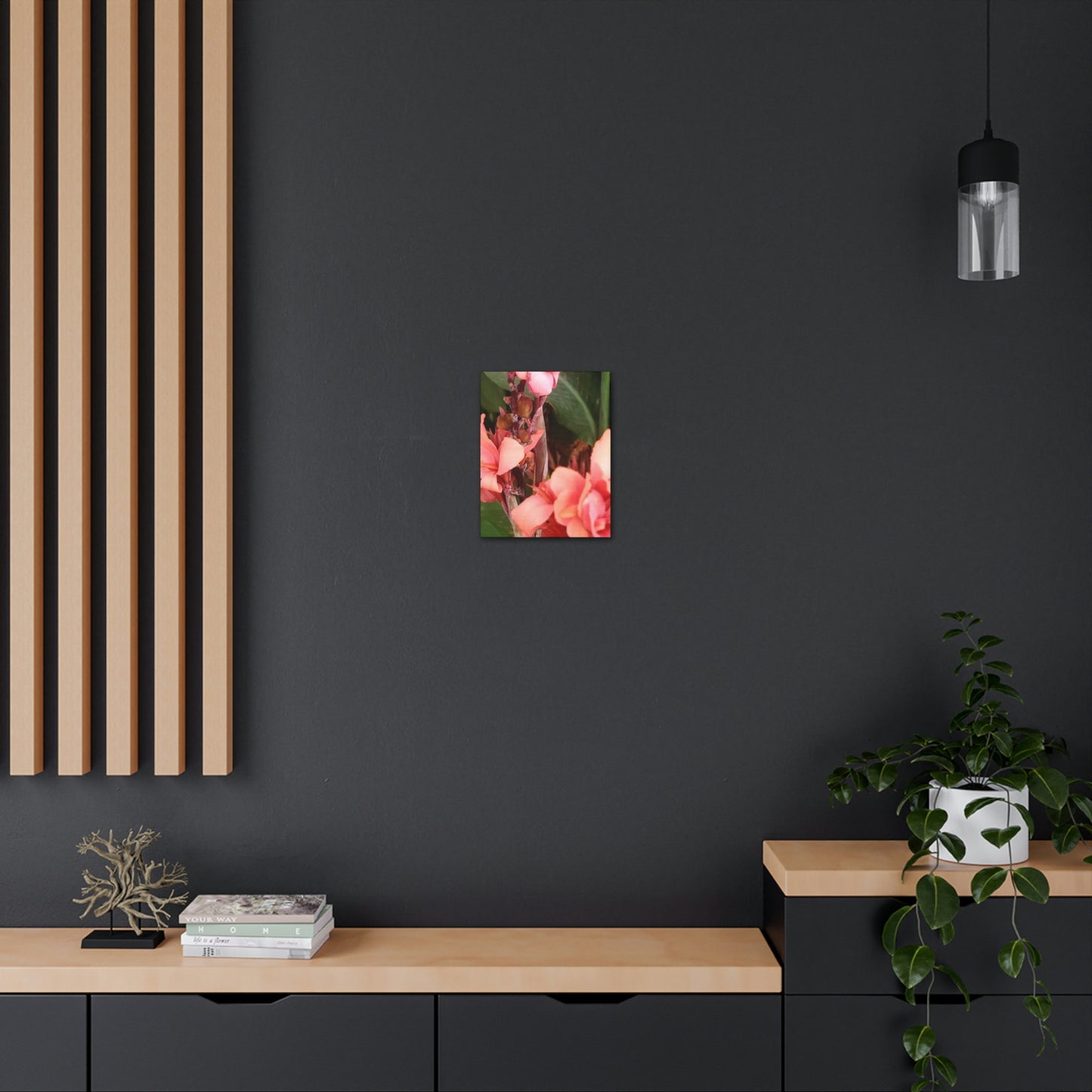 Art Prints & Wall Art, Canvas Gallery with Pink Canna Flower