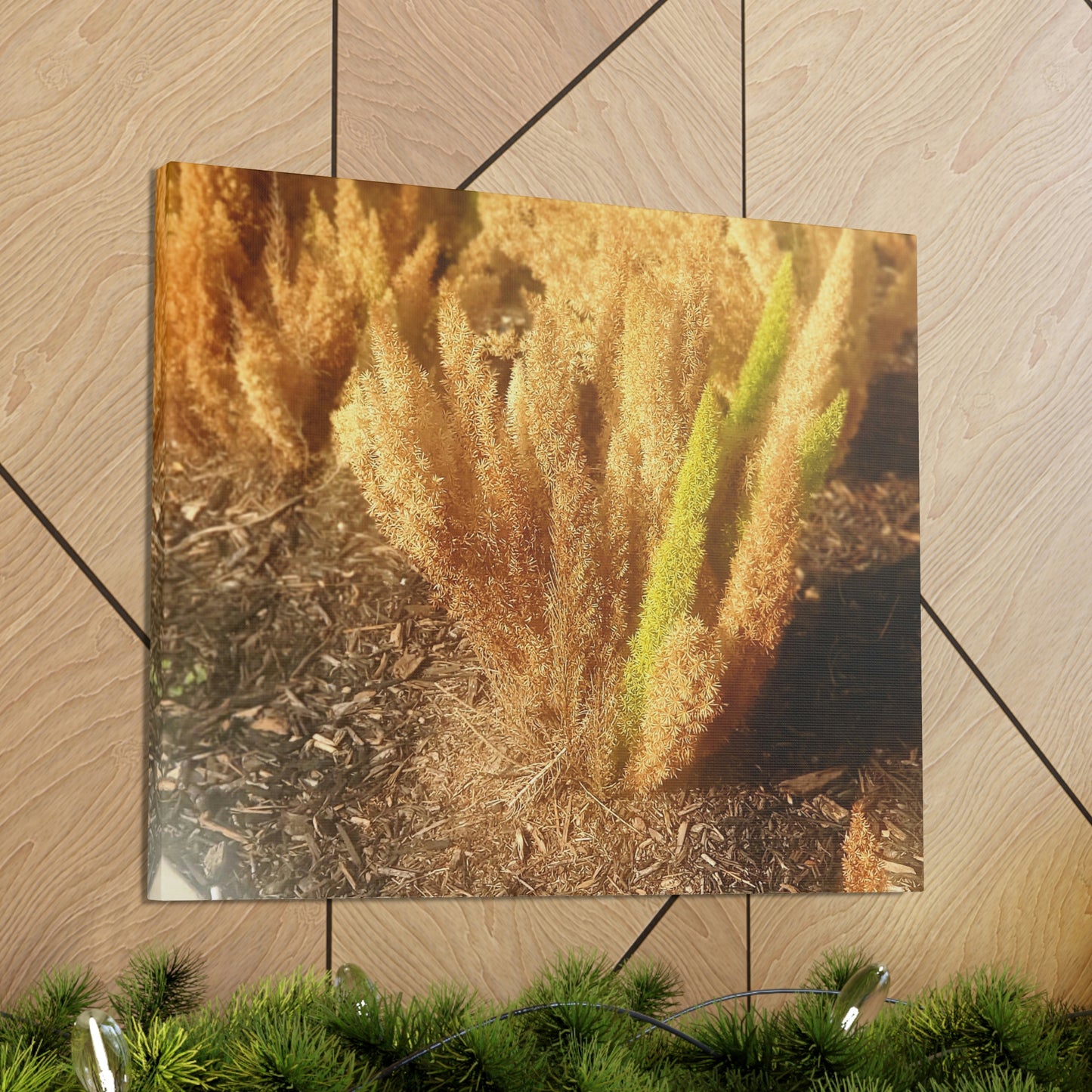 Golden Foxtail Fern | Wall Art Canvas | High Bloom Collection | Life By Ortavia