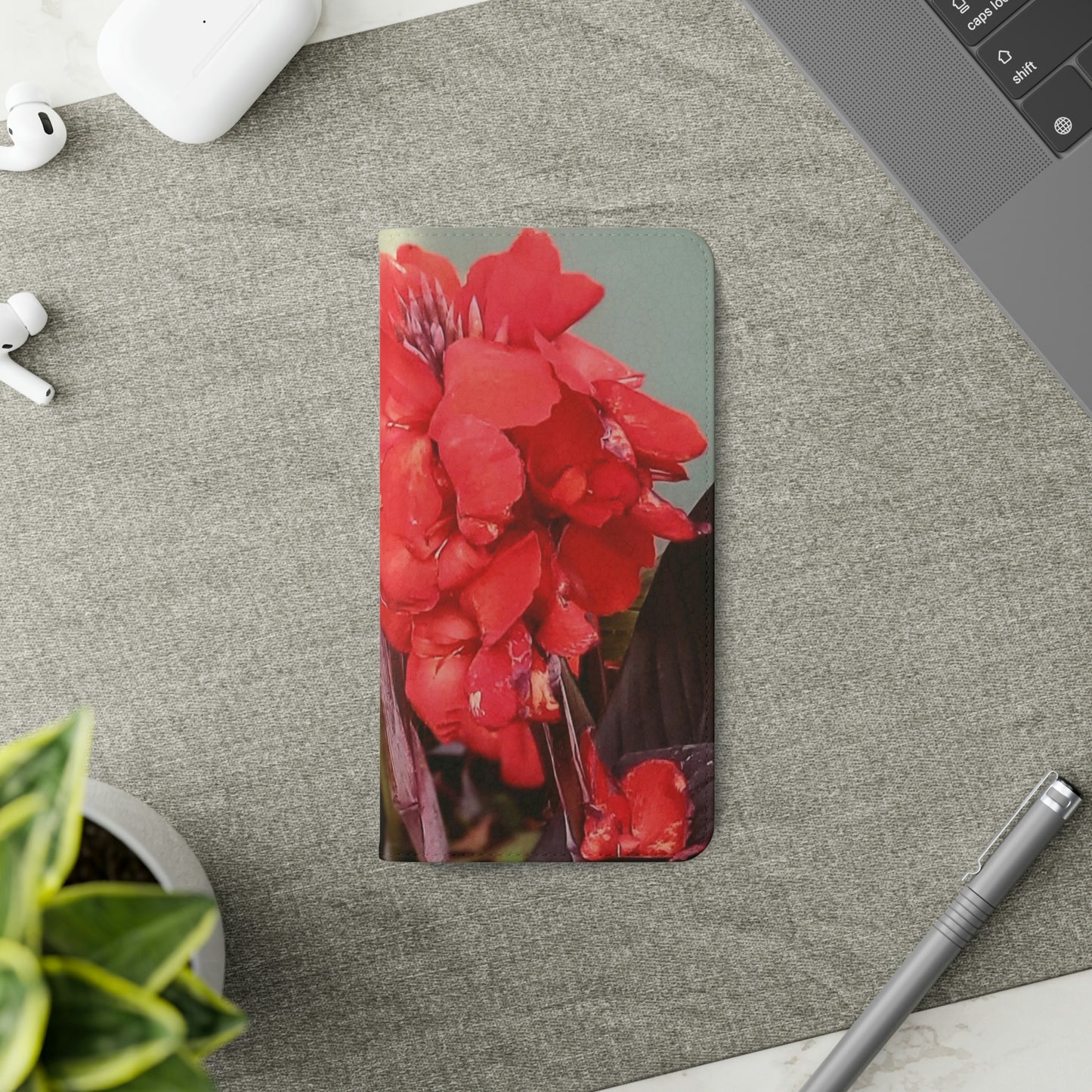 Red Canna | Folio Phone Case | High Bloom Collection | Life By Ortavia