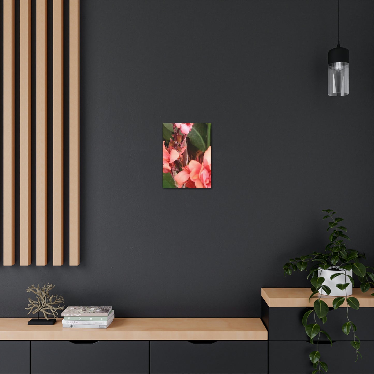 Art Prints & Wall Art, Canvas Gallery with Pink Canna Flower