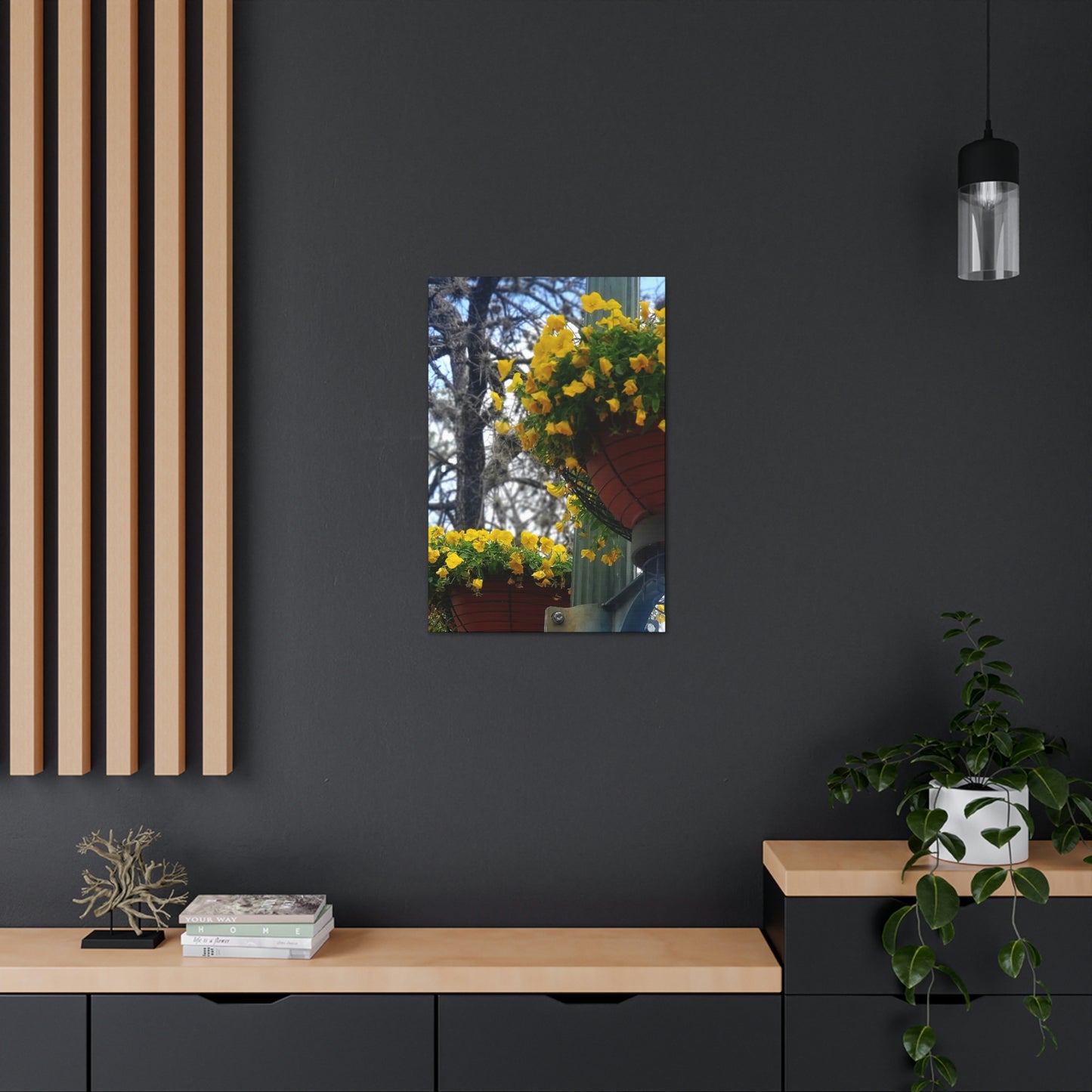 Yellow Pansies Downtown | Wall Art Canvas | High Bloom Collection | Life By Ortavia