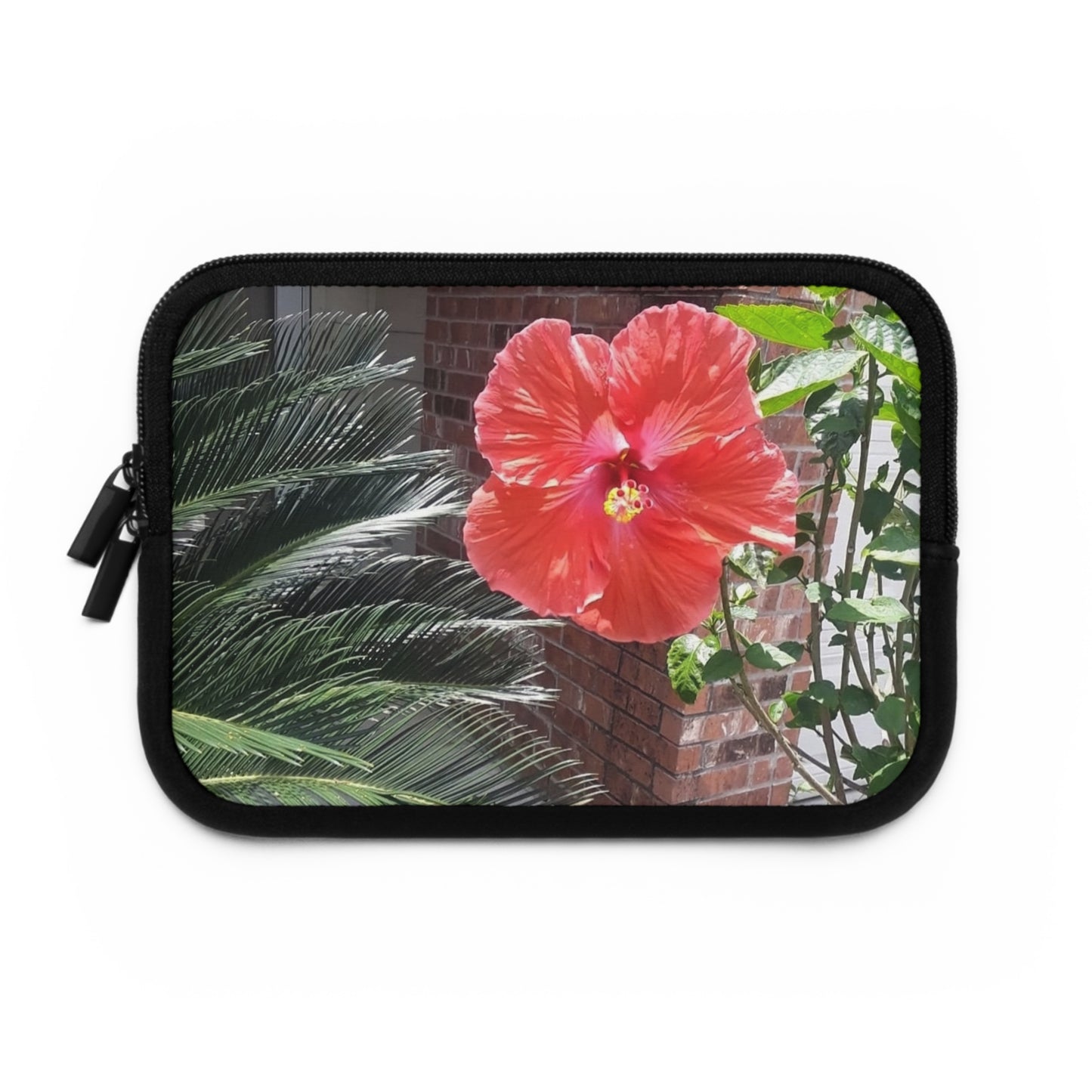 Laptop Sleeve with Peach Hibiscus Flower Design 7 Inch 10 Inch 13 Inch 15 Inch 17 Inch