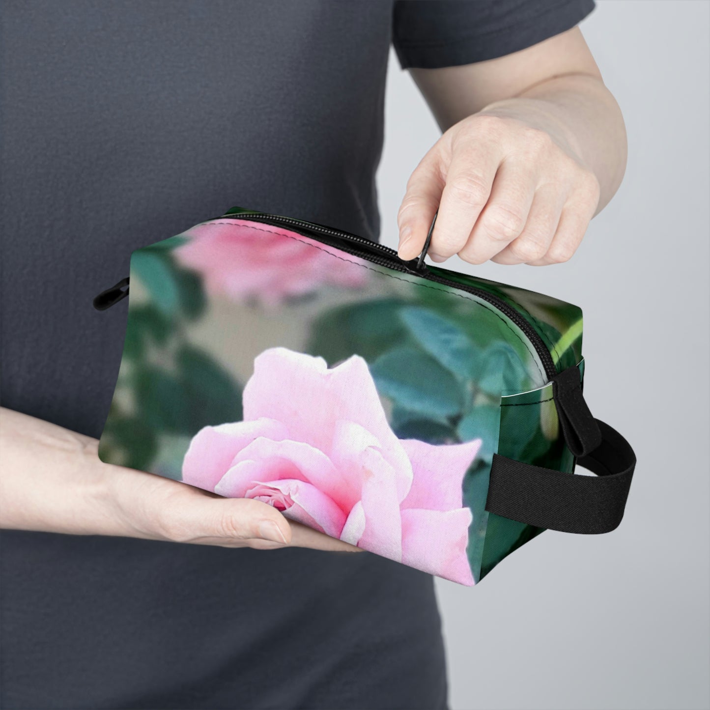 Focus On A Pink Rose | Toiletry Bag | High Bloom Collection | Life By Ortavia